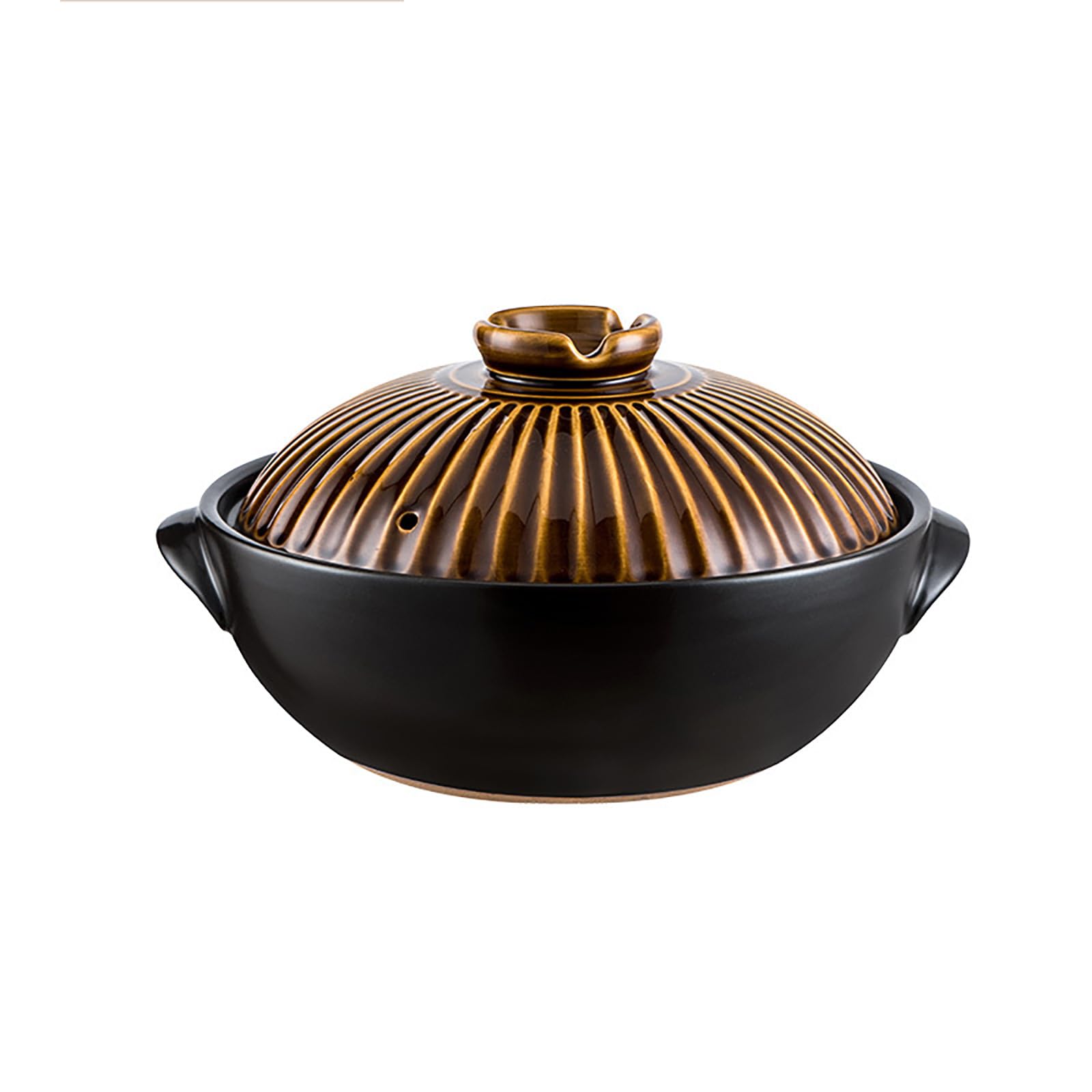 Keramik-Auflaufformen, Antihaftbeschichteter Kochtopf mit Deckel und Doppelgriff for Kochen, Suppe, Reis, Eintopf, Auflauf, Nudeln(Vintage Copper,10in)