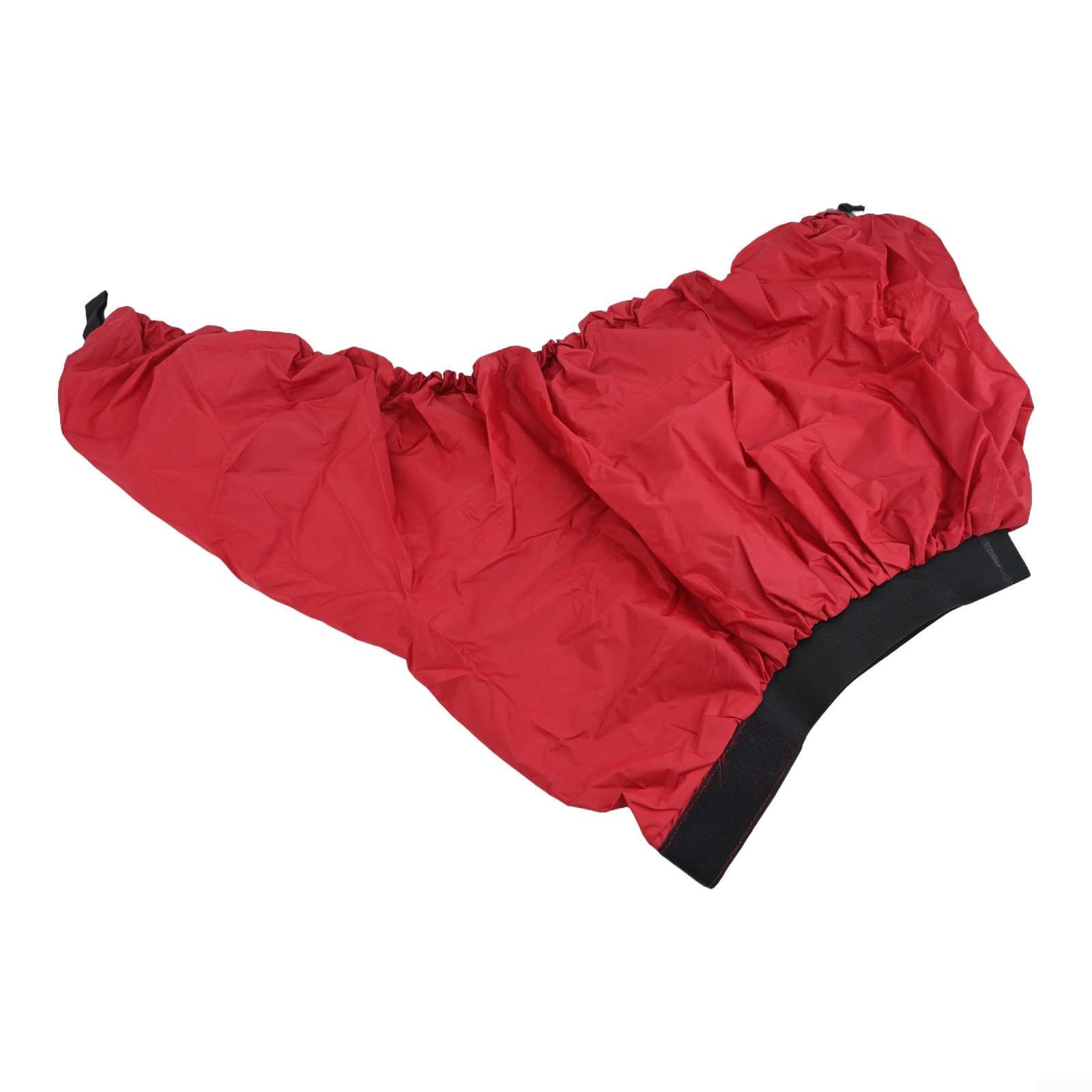 Funda de falda de pulverización para kayak con cintura ajustable para una protección óptima contra la lluvia (M rojo)