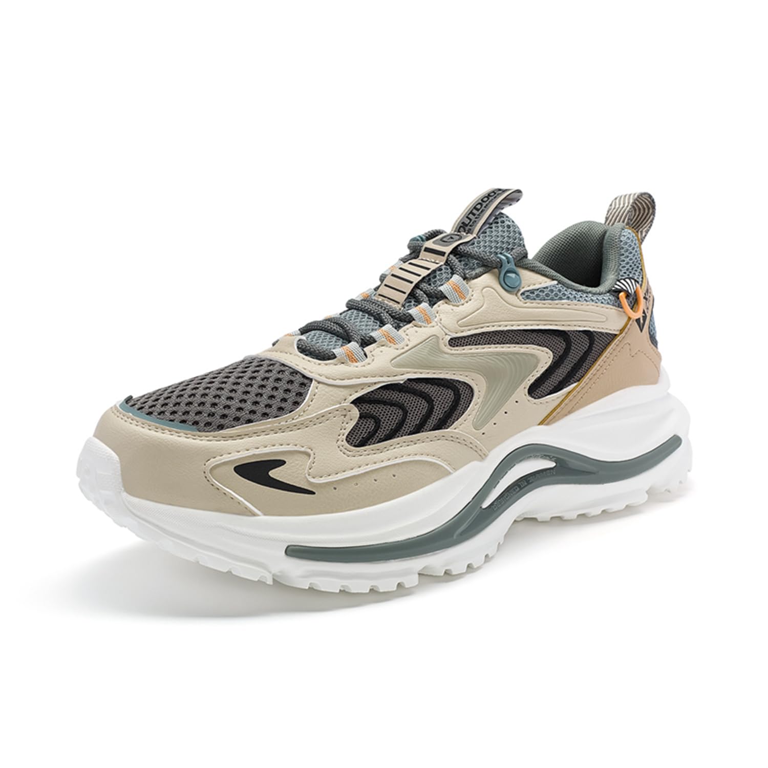XTEP Mens Running Shoes, Casual Sports Shoes with Mesh Upper TPU Sole for Walking, Hiking, Lightweight and Non-Slip Outdoor Sneaker Shoes Beige (B0D99RDPQJ) Amazon Price History, Amazon Price Tracker