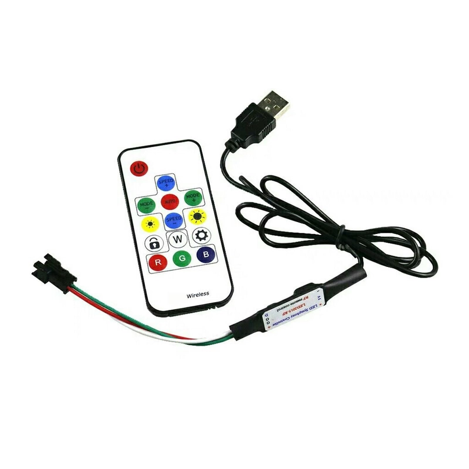 Controlador WS2812B para tira de luz LED multicolor 5V-24V