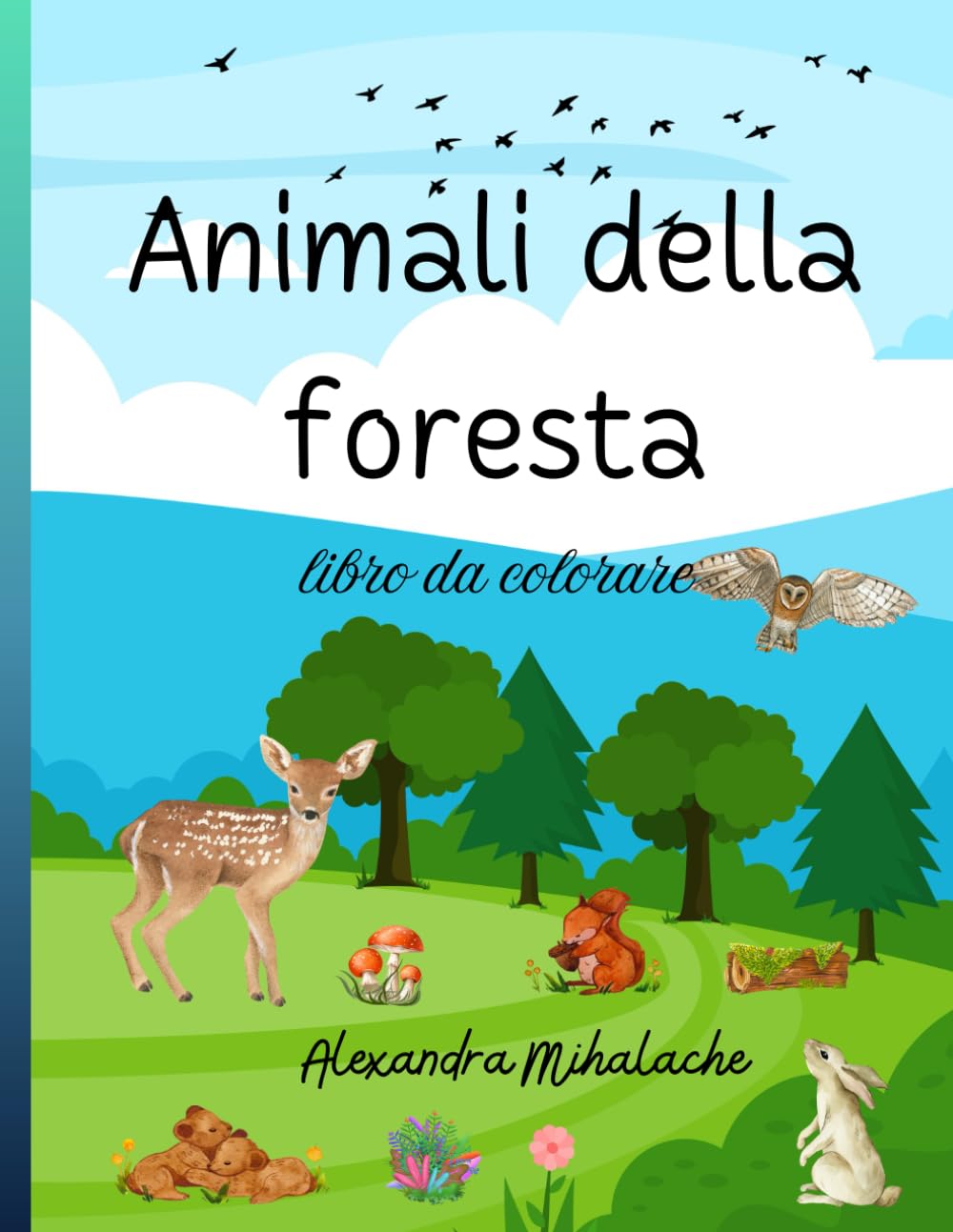 Animali della foresta: libro da colorare