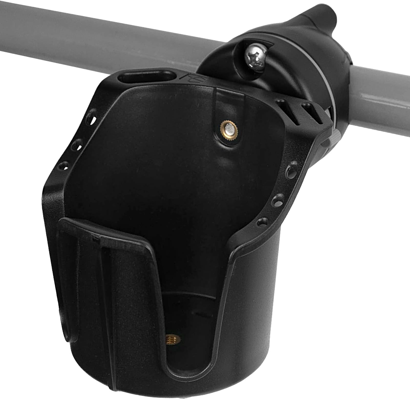 Obcursco Boat Cup Holder for Drinks, Multi-Functional Marine Cup Holders, Black, Plastic, Fishing Gear, Bottle & Drink Holder, Compatible with Pontoon, Bass & Fishing Boats