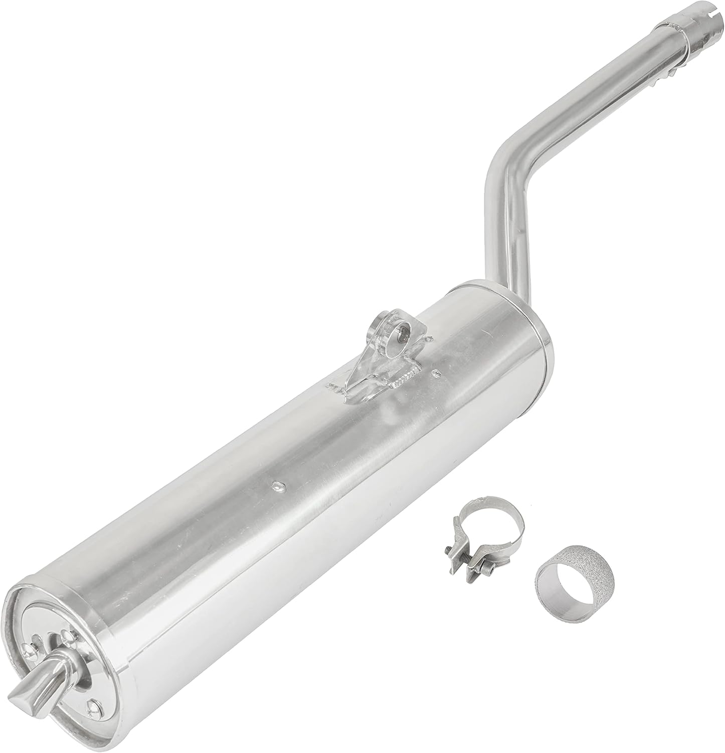 Caltric Complete Muffler with Gasket Compatible with Yamaha Grizzly 660 YFM660F 4X4 2002-2008