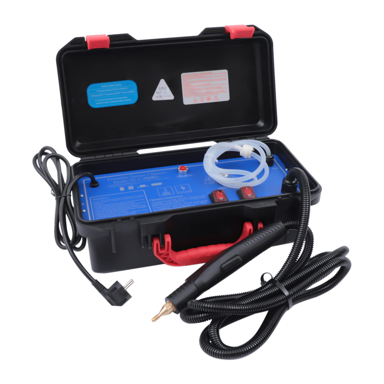 3000W Hochtemperatur Dampfreiniger KFZ Steam Cleaner Reinigungsmaschine Tragbarer Dampfreiniger, Ipx4 Hand Dampfreiniger DampfreinigungsgeräT Zur Reinigung Von Herden Dunstabzugshauben, 3,5 Bar