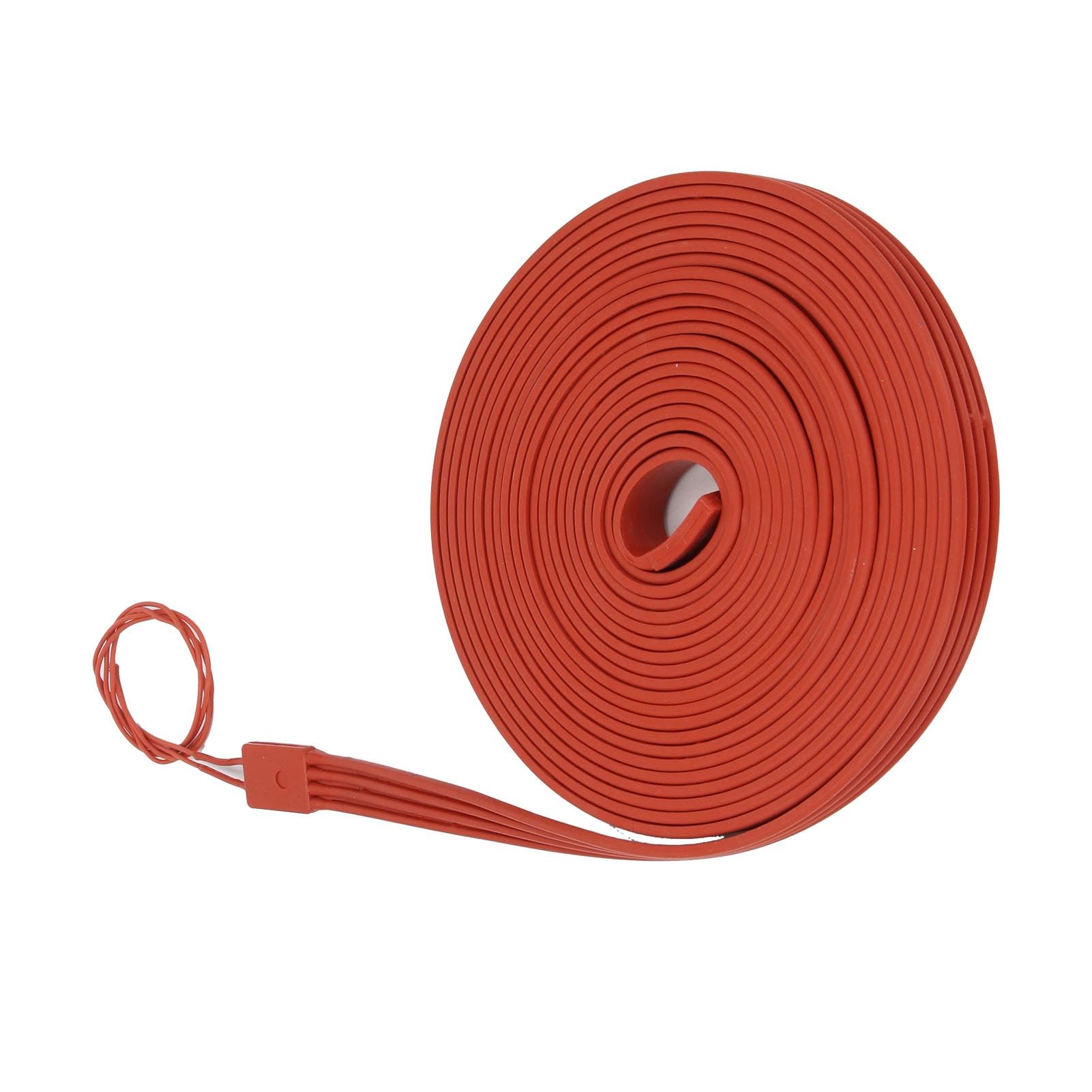 Eujgoov Cinta Calefactora de Silicona 1000W 25x10000mm Cable Calefactor Flexible Impermeable para Protección contra Congelación de Tuberías Motores Compresores RV, con Alambre de (Silicona 2)