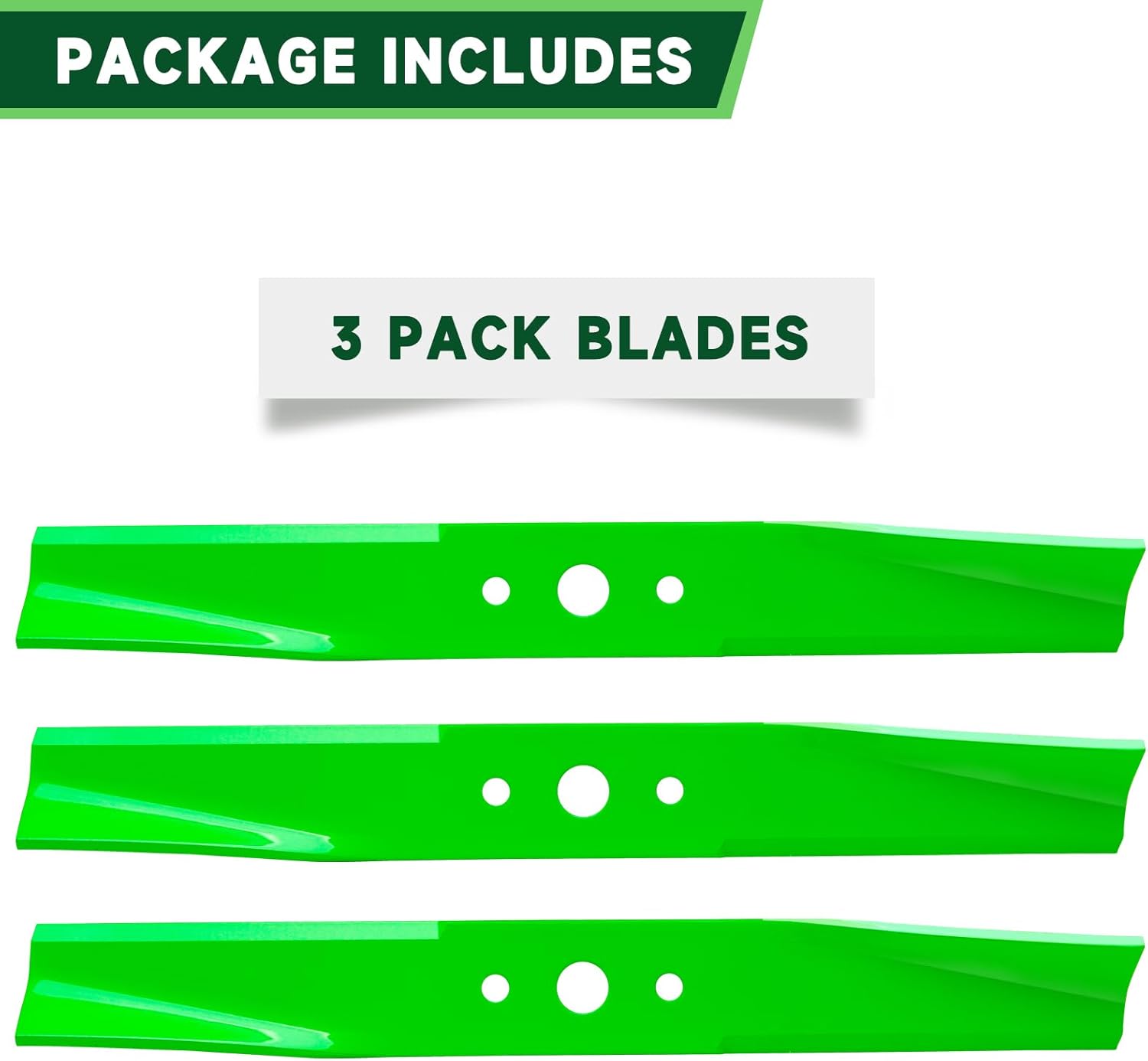 44" Deck Mower Blades Fit for Simplicity Snapper ZT18440KH ZTR355Z LT1644 LTH16 Regent Broadmoor Landlord Murray Lawn Mower Replaces 1716696ASM 1704100ASM 1704100 1727774
