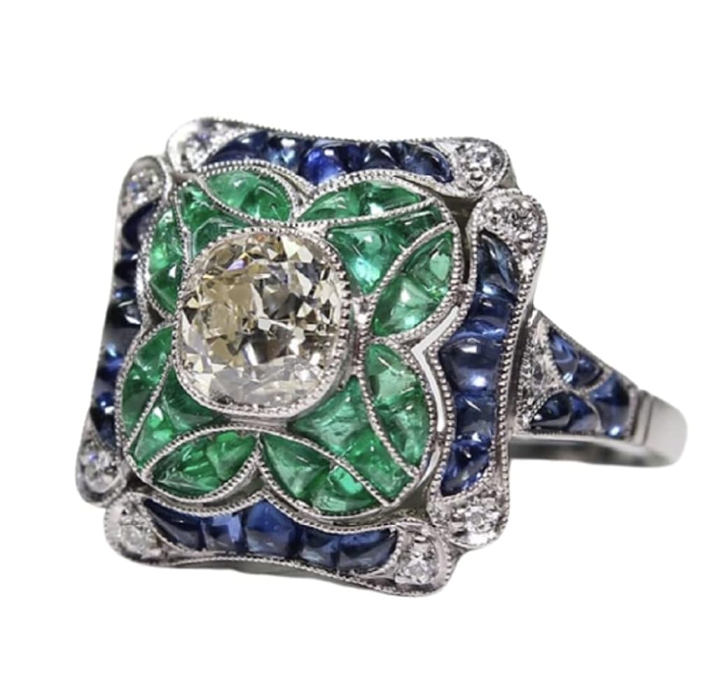 アクセサリー #256 Yuragi vintage silver925 antique silver jelly fish ring-アンティークシルバークラゲ