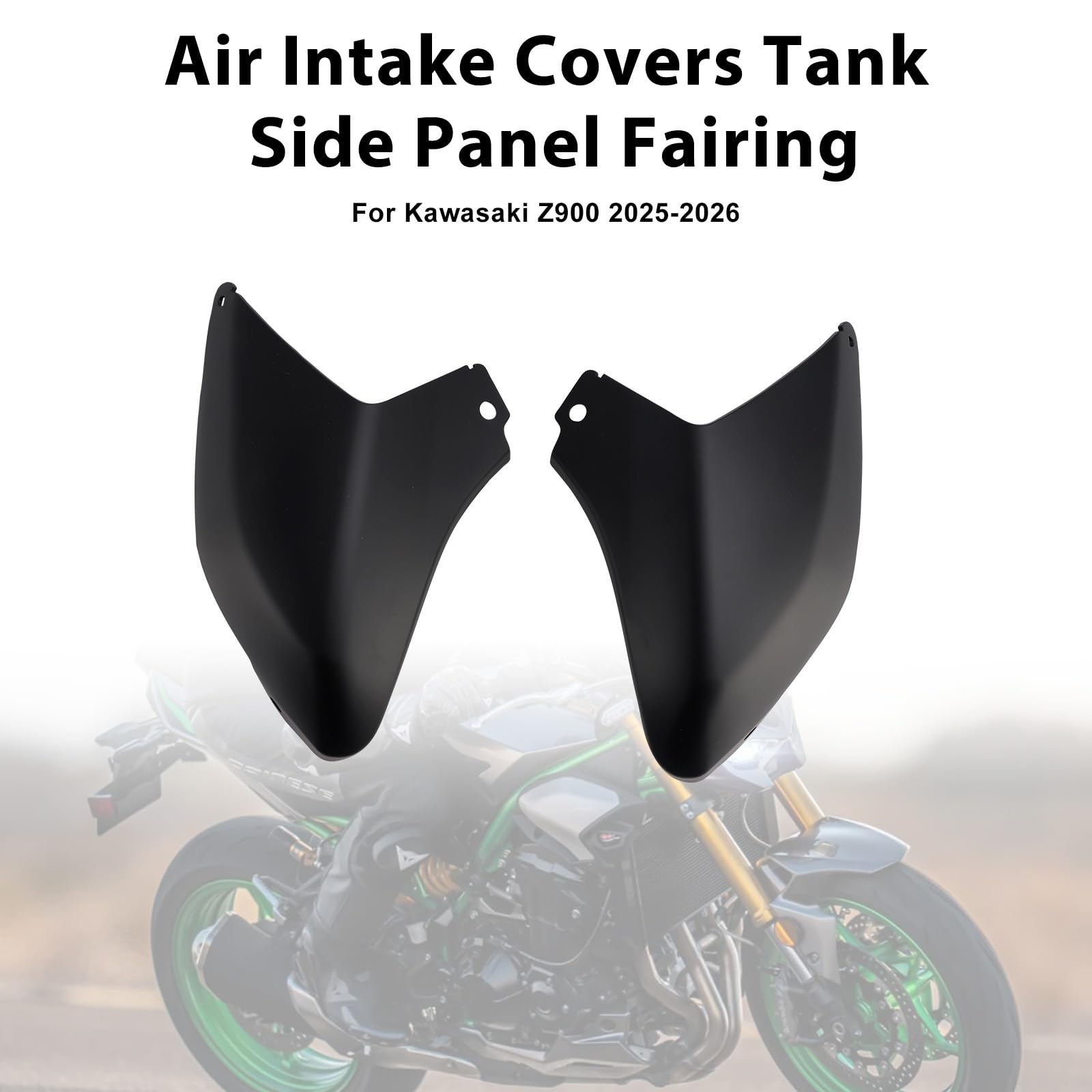 MAD HORNETS Passend für Kawasaki Z900 2025-2026 Air Intake Covers Tank Side Panel Fairing – High-Performance Protection for Your Bike – Matte Black