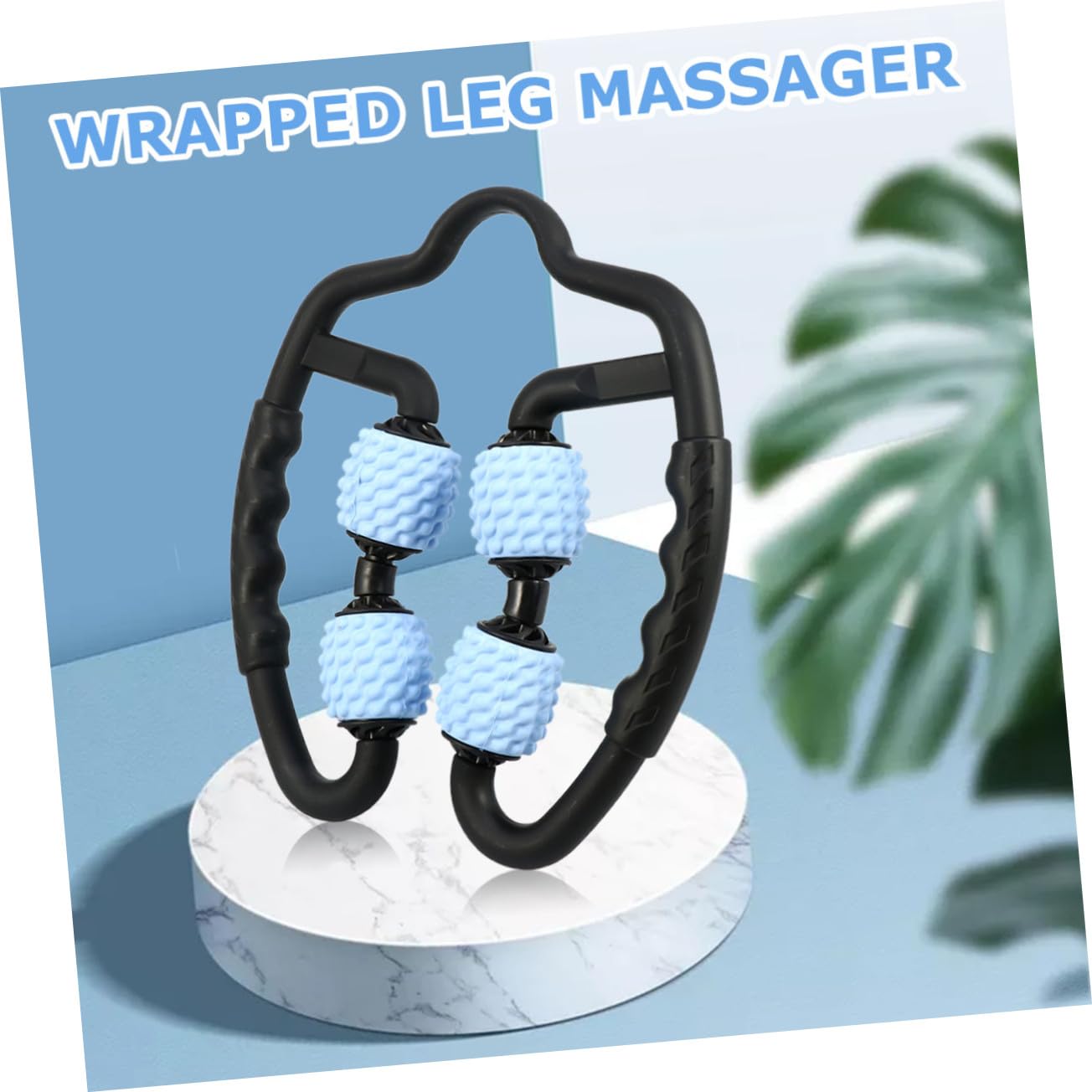 Gatuida Leichte Muskelrelaxans Massagerolle aus PP mit Elastischem Halter und Verstellbarer Breite zur Entspannung Beine und Oberschenkel