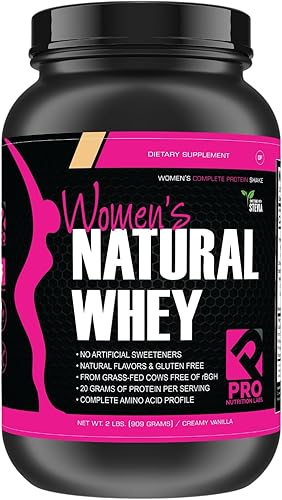 Her Natural Whey- Proteína en polvo para mujeres para bajar de peso y para apoyar la masa muscular magra  bajo en carbohidratos  sin gluten  rBGH