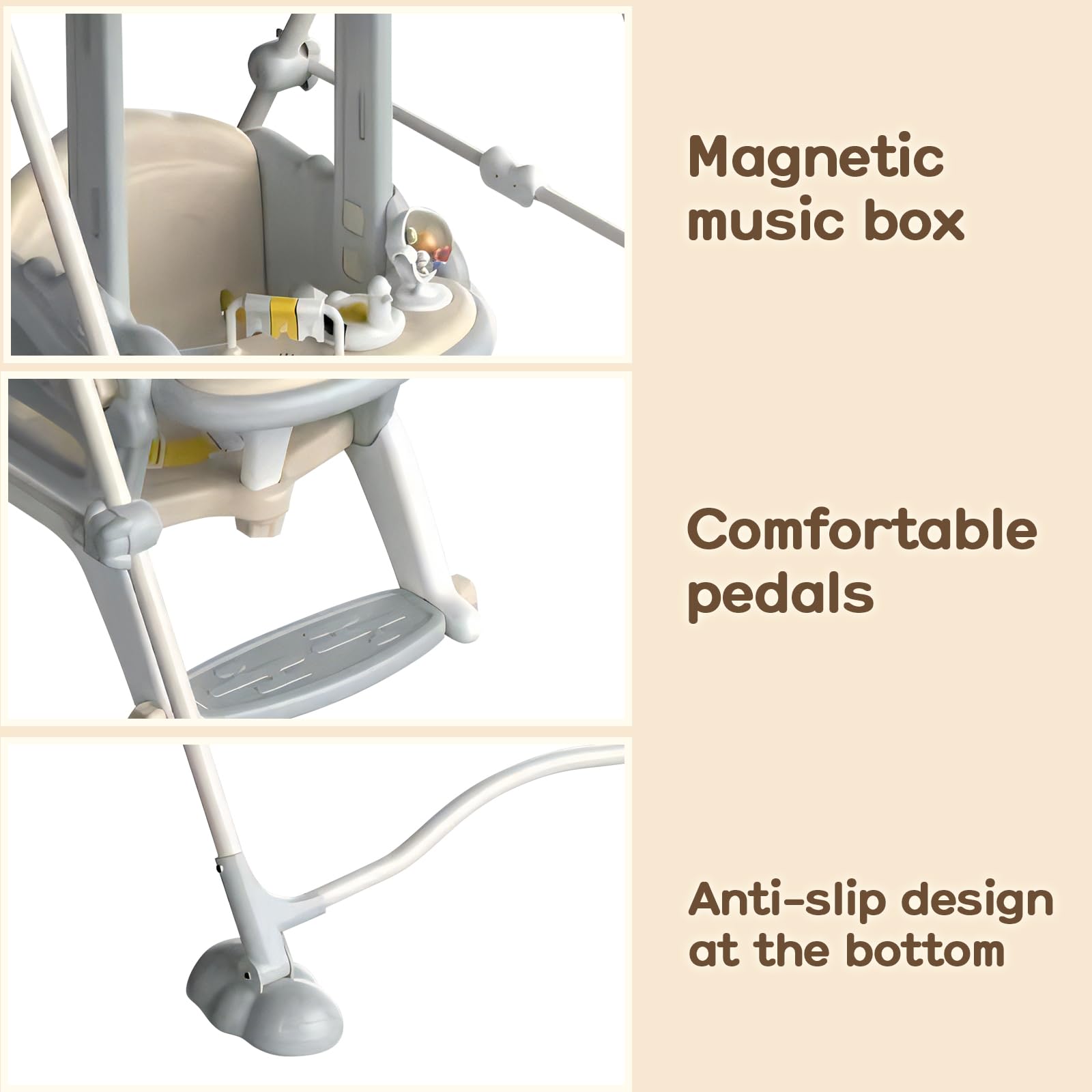 Amazon.com: Baby Swings for Infants, Portable Toddler Swing with