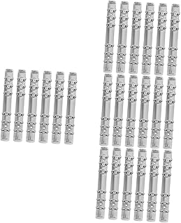 NUOBESTY 24 Pçs Fichário De Metal Clipe Fichário Fichário De Folhas Soltas Anéis Fichário Mecanismos A4 Espiral Caderno Folha Solta Caderno Fichário Decorativo Clipes De Livro Decorativos