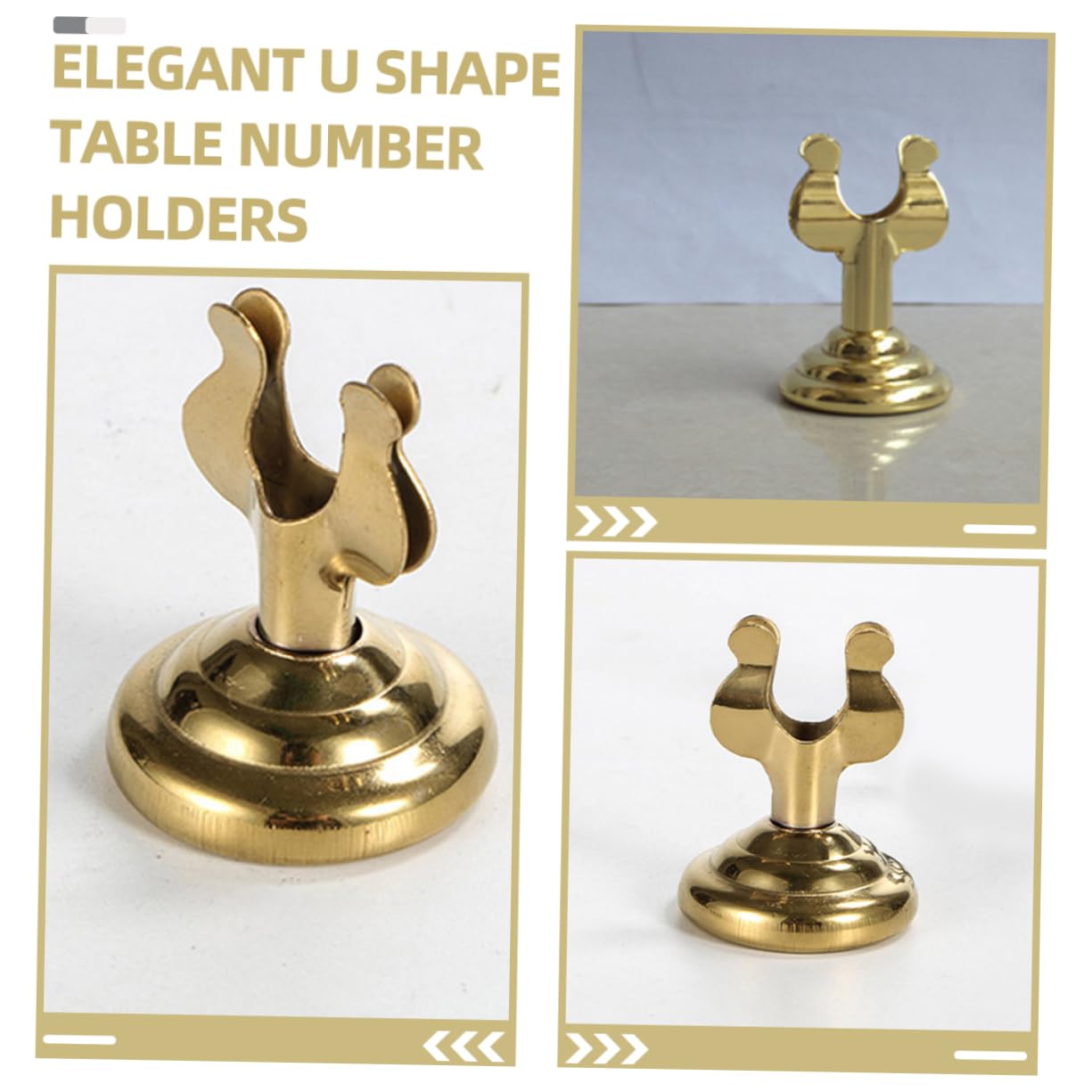 PRETYZOOM 9 Piezas De La Mesa Soporte De Mesa De Números Soporte para Tarjetas Clip De Número De Mesa Soporte De Menú Soporte para Letrero Portamenú Titular De Lugar Metal