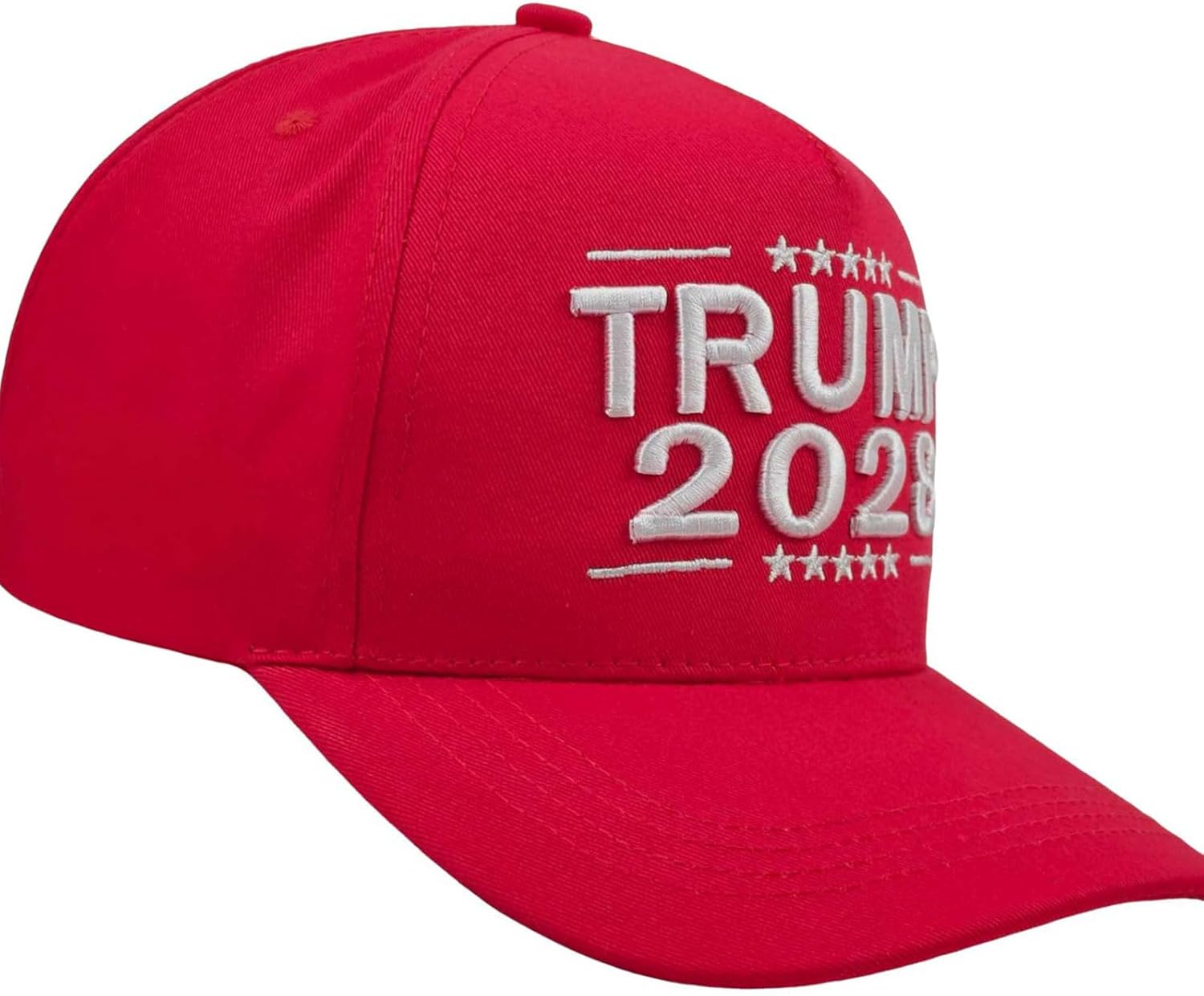 Baseball Hat Embroidery 2028 for Trump Flag Cap with Adjustable Strap for Men & Women, Golf Hat Red