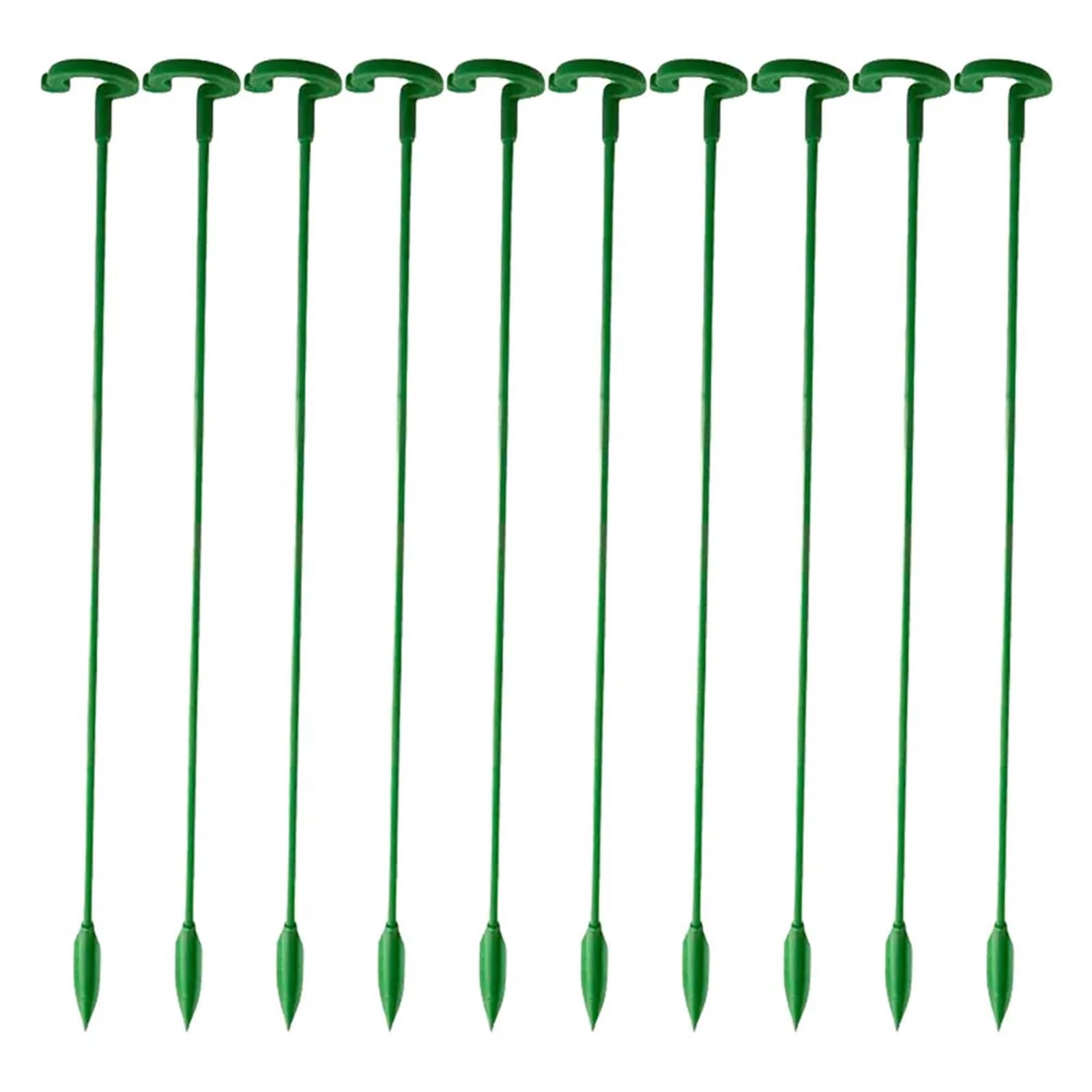 Tuteur Plante 10/30 Pack 17/27/37/48cm Jardin Tige Unique Support Piquet de Fleurs for Plantes d'intérieur et d'extérieur Fleurs tomates(10pcs 48cm)