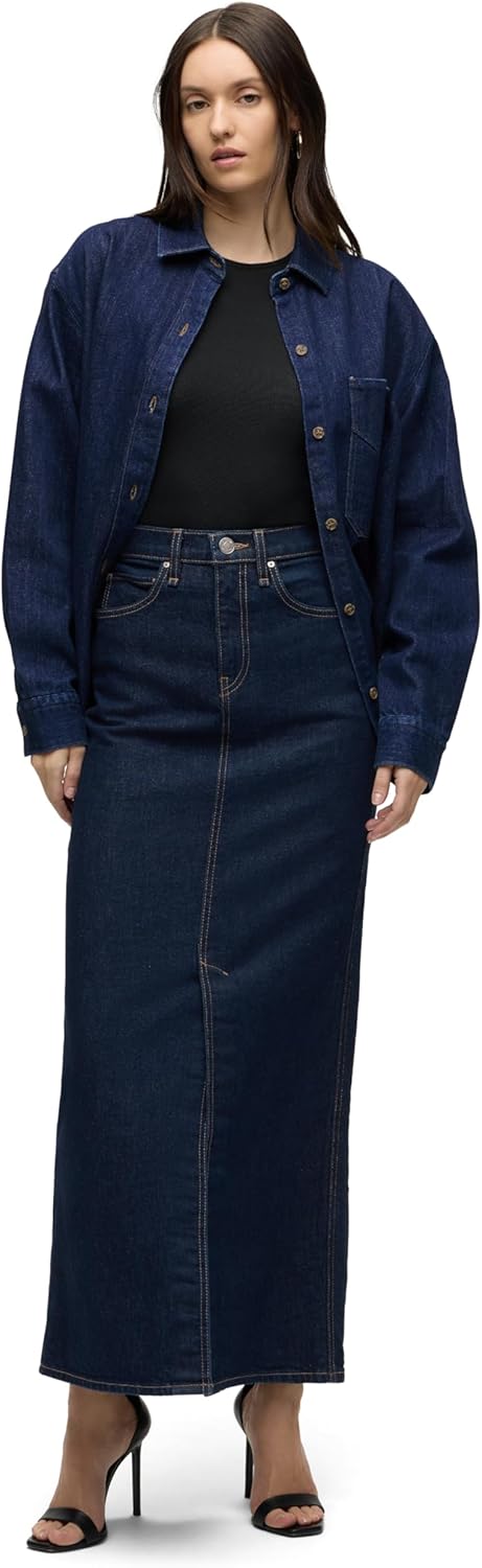 Hudson Womens Reconstucted Midi Skirt - Image 6