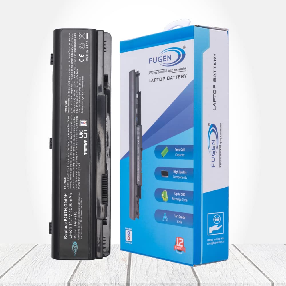 Fugen Laptop Battery for Dell Vostro 1014, 1014N, 1015N, 1088,1088N, A840 Series, A860, A860N Part No: F287H, G069, H312-0818,451-10673,F286H, F287F, R988H,0F286H (B099PPJXWM) Amazon Price History, Amazon Price Tracker