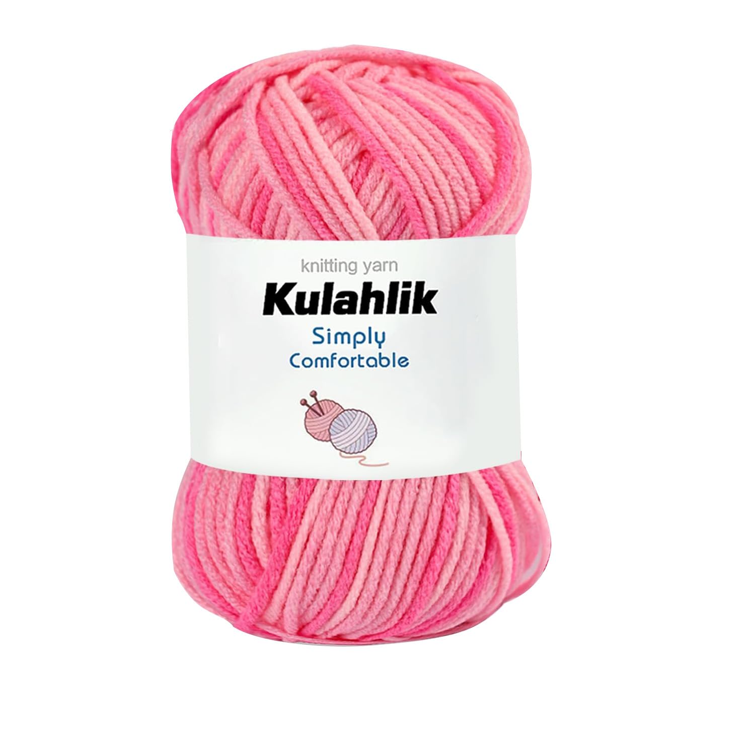 50g(1x50g) Acrylic Yarn for Crocheting and Knitting, Colorful Gradient Yarn Thread, 1 Rolls Skeins, Multicolor Hilo Acrílico, Perfect for DIY Crafts Project