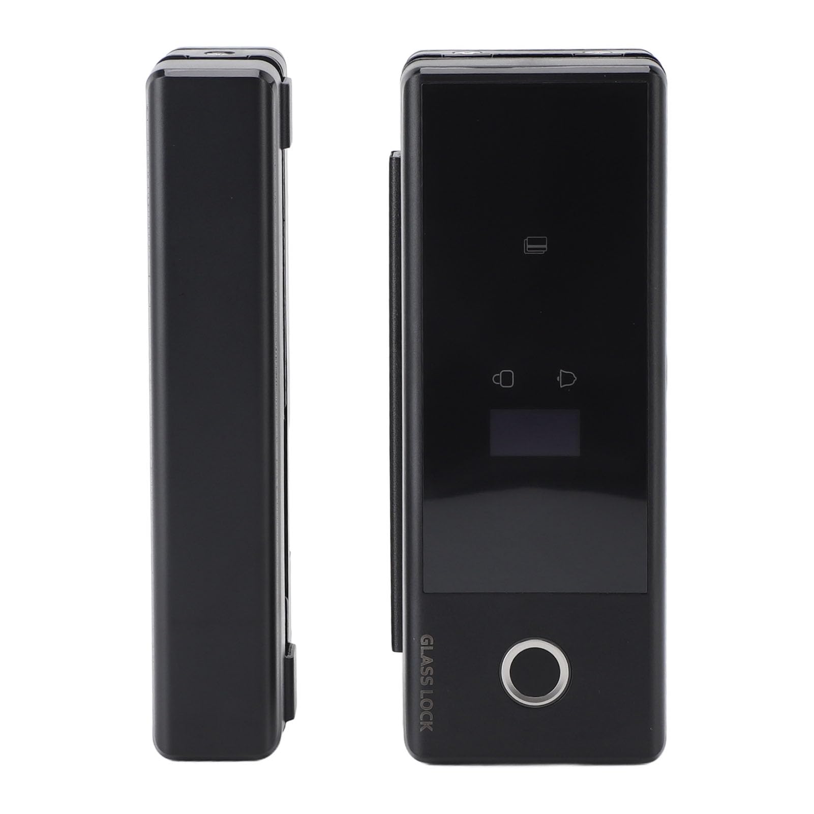 FTVOGUE Cerradura Inteligente para Puerta de Vidrio, Entrada con Teclado de Huella Digital, Cerradura Segura con Alarma de Voz y Función de Timbre para Puertas de Vidrio y Madera
