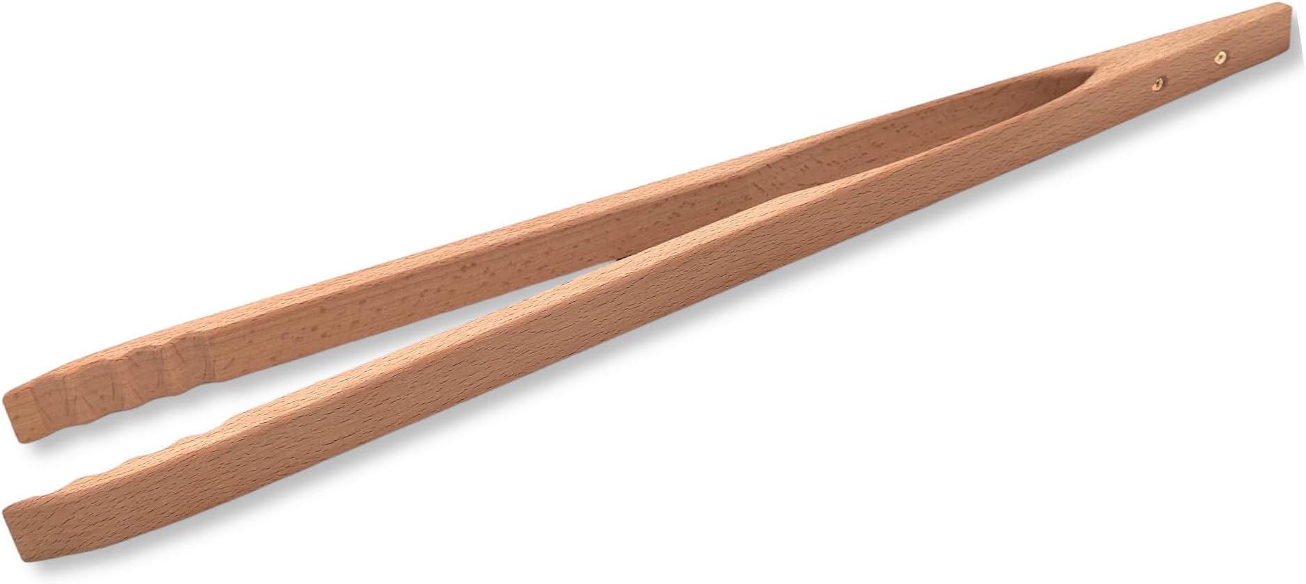 4er Set Bambus Toastzangen - 25cm Küchenzangen Rutschfest & Wiederverwendbar