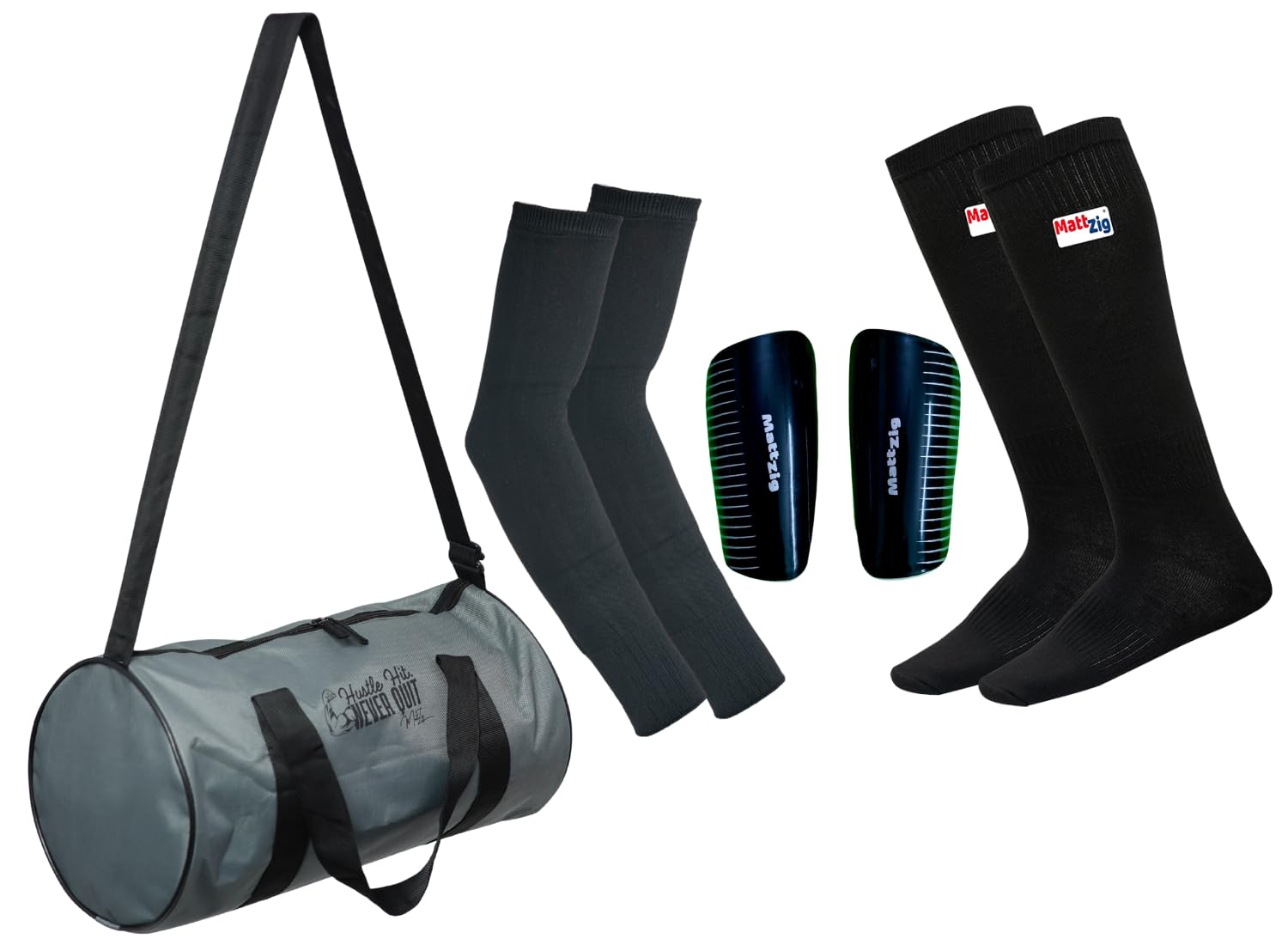 MattZig® Club Bag Limited Edition Football Bag kit (Black Out)-image-38