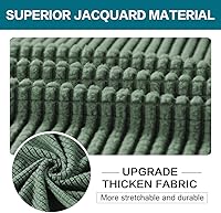 Vista 44 de Turquoize 2 fundas para silla, fundas para silla de sala de estar, sofá, funda de sofá con fundas de cojín individuales, fundas de muebles para Azul