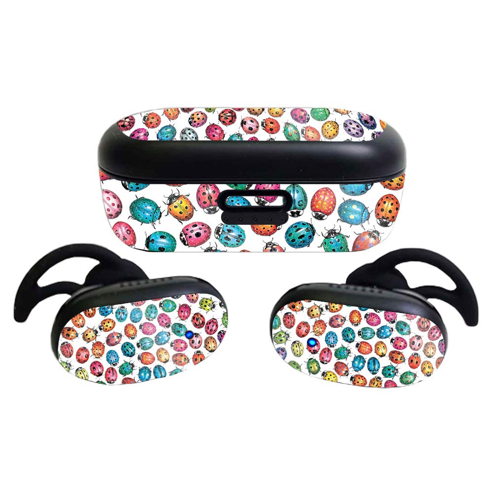 MightySkins Glossy Glitter Skin Compatible with Bose QuietComfort Earbuds (2020)
