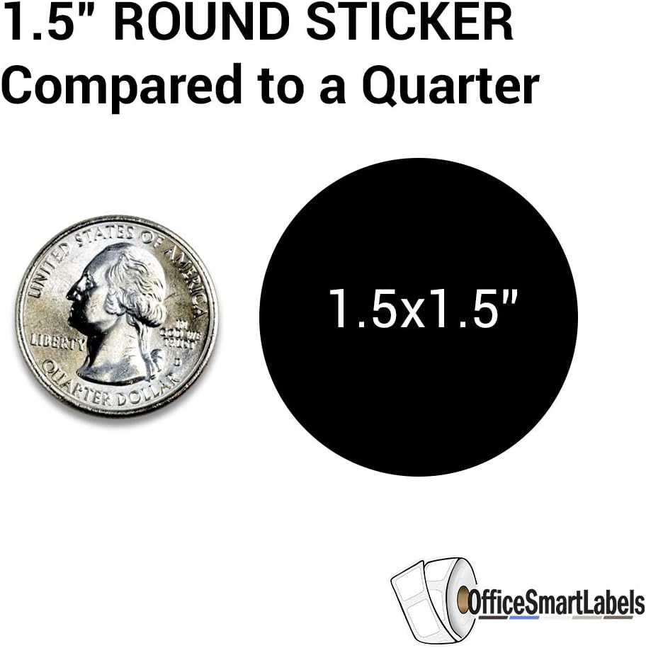 Proudly Made in The USA Stickers - 1.5 Inch Round Circle Dots American Flag Origin Stickers for Products Packages Craft Work Product Labeling - Adhesive, 300 Labels per Roll