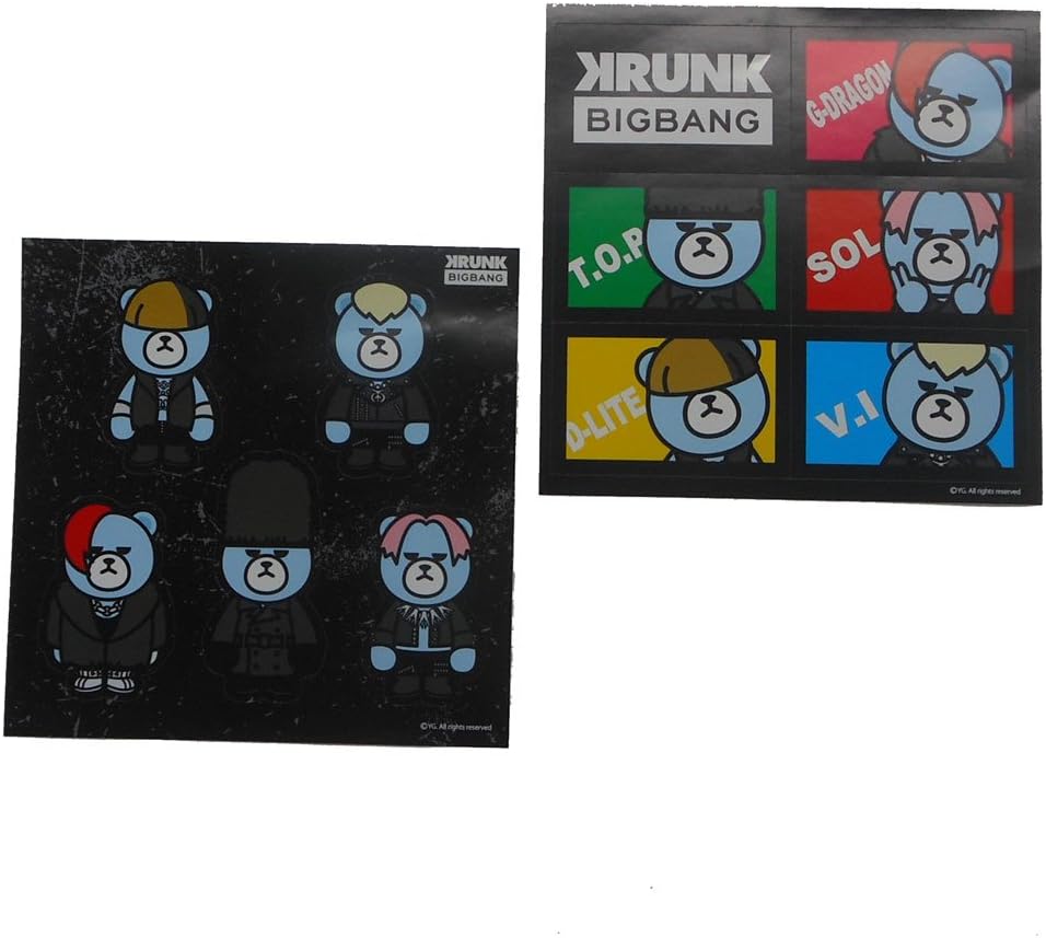 Amazon Krunk Bigbang ステッカー ミニシールビッグバン 全身 アイドル 芸能人グッズ 通販