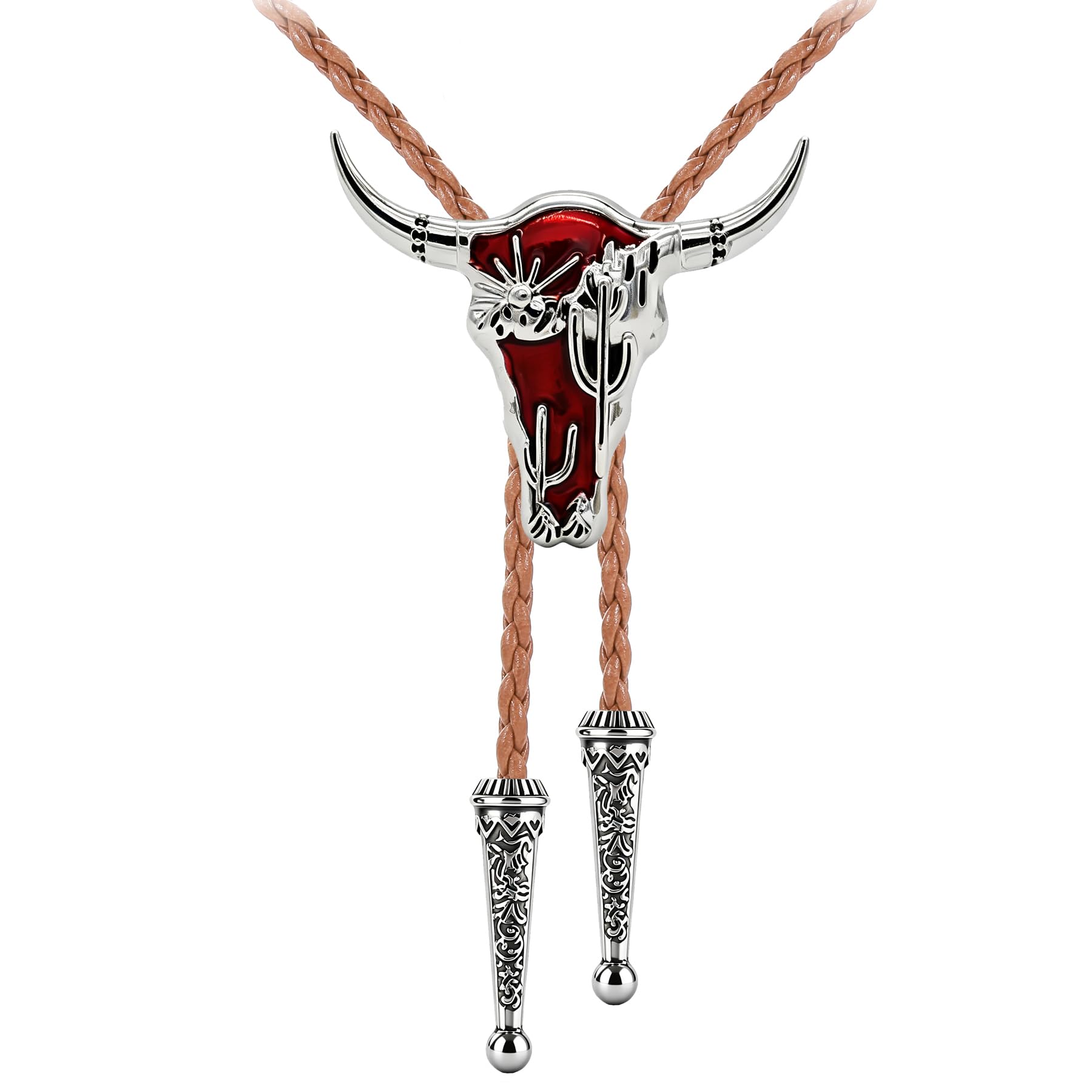 Jeilwiy Bolo Tie for Men Cowboy Ties Western Bolo Tie Necklace for Women