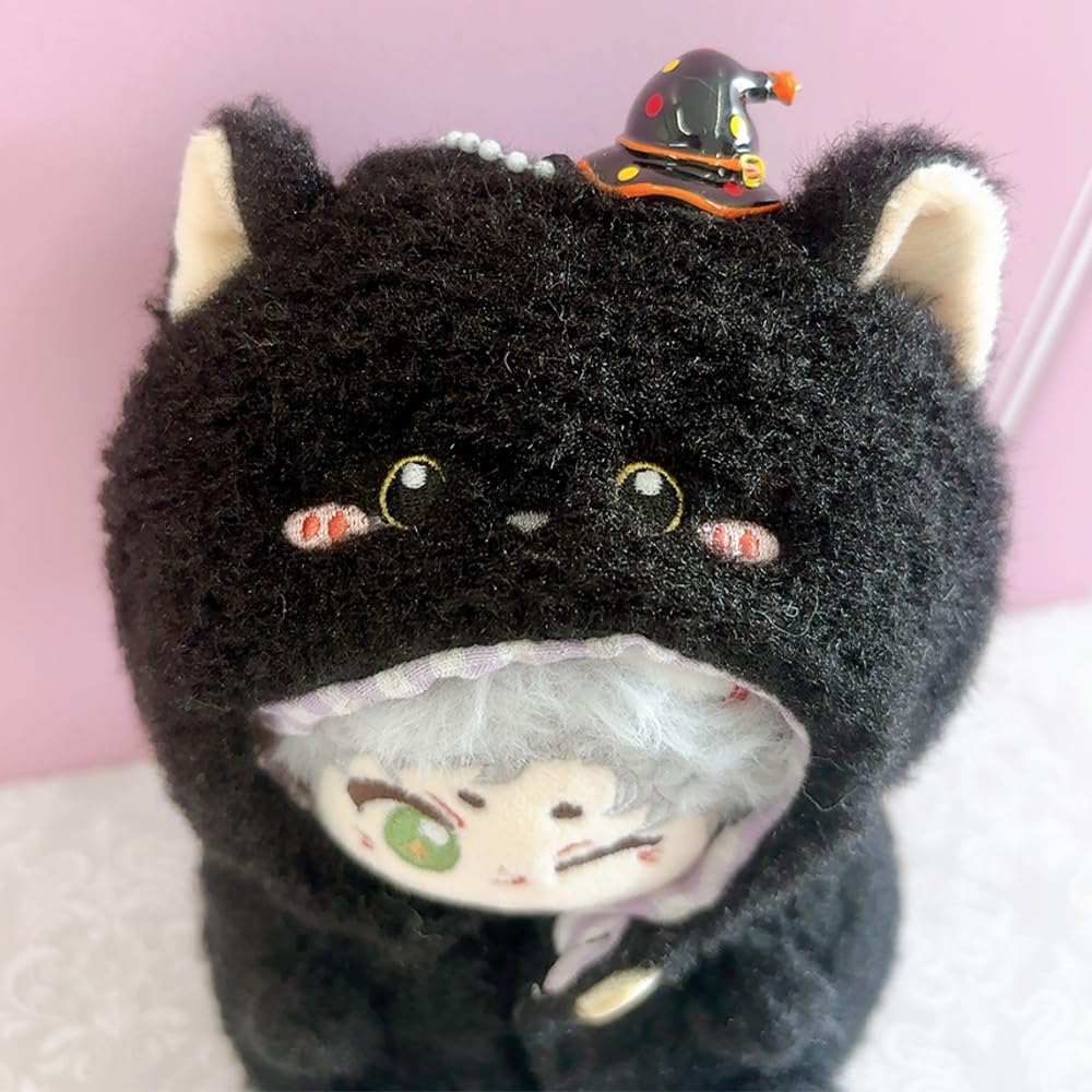 Amazon.co.jp: ぬいぐるみ用立体着ぐるみ 黒猫 10cm用 ぬい服 着ぐるみ