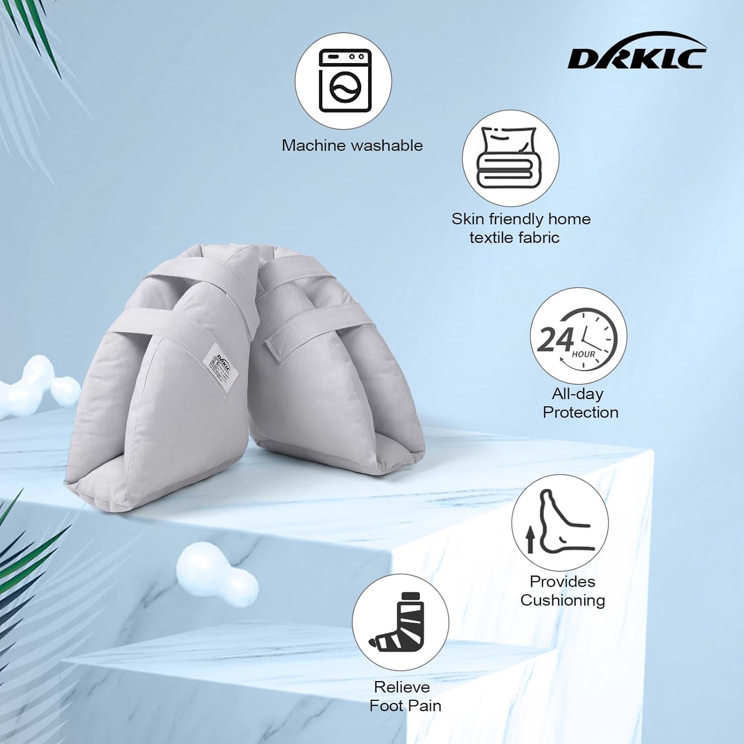 Heel Protectors for Pressure Sores,Adjustable Foot Boot Surgery Recovery Supplies for Elderly Bedridden Pressure Ulcer Ankle Pillow for Bed, Wheelchairs - Image 5