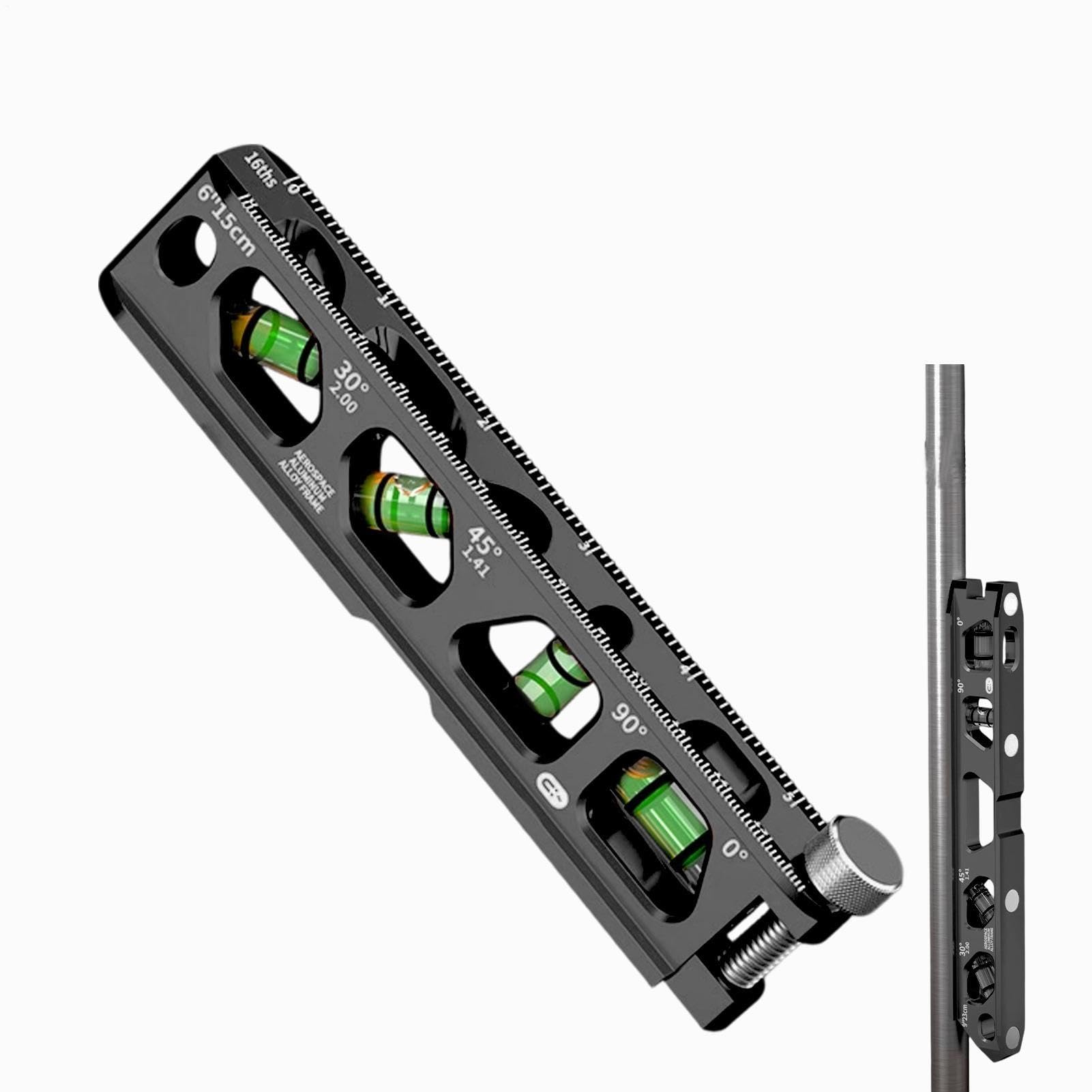 Livella a bolla per installazioni sanitarie, antiscivolo, antiurto e | Mini livella magnetica per ristrutturazione della casa, installazione di scaffali e lavori di costruzione