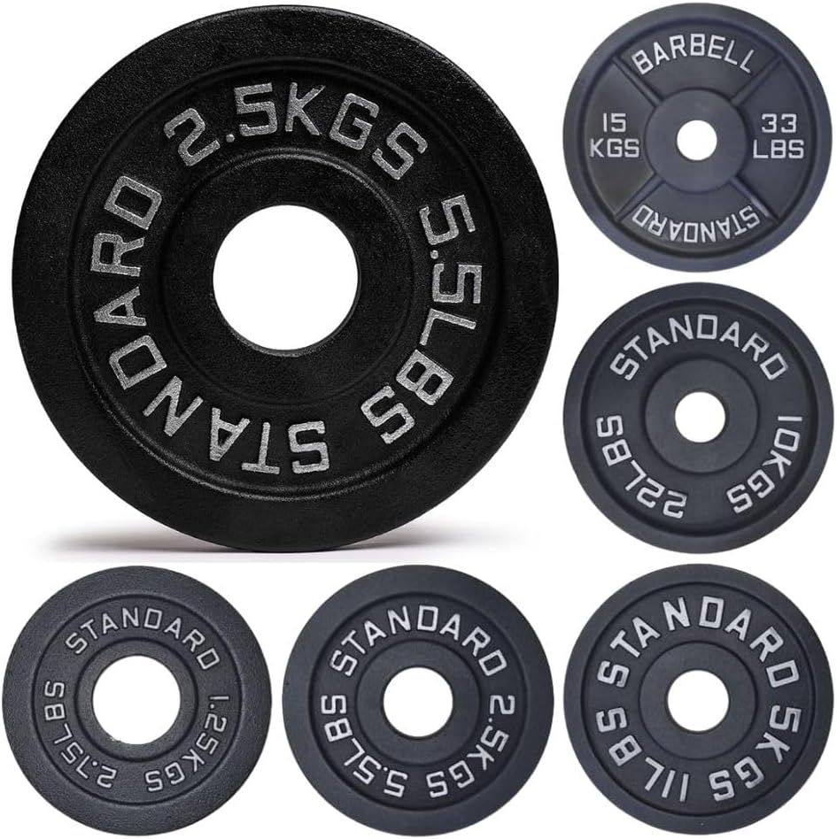 – NORTHERN Olympic 2” Cast Iron Weight Plates Disc Pair, Strength Training, Cross Fitness, Deadlifts, Weightlifting, Bodybuilding Iron Plates for Home & Commercial Gym 1.25, 2.5, 5, 10,15, 20, 25Kg Pair