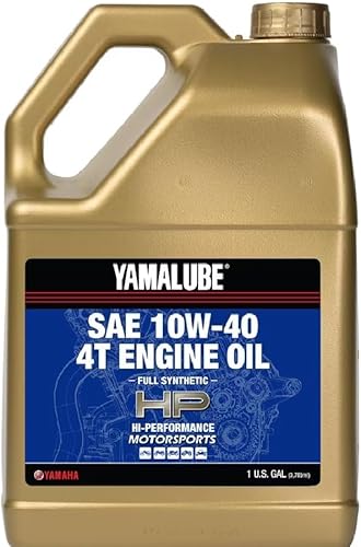 Miniatura 5 de Yamaha Yamalube 10W-40 - Aceite de motor totalmente sintético HP - 1 cuarto de galón, #LUB-10W40-FS-12