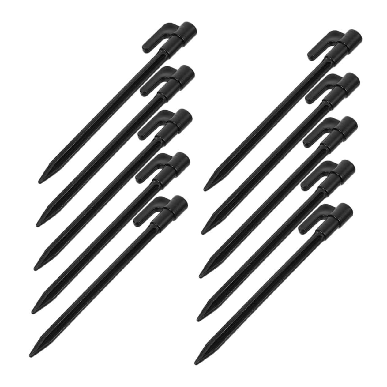 Milisten 10pcs Durable Plastic Beach Tent Stakes Windproof Sand Pegs for Camping Reliable Outdoor Ground Hooks Multifunctional Support for Tents and Picnics