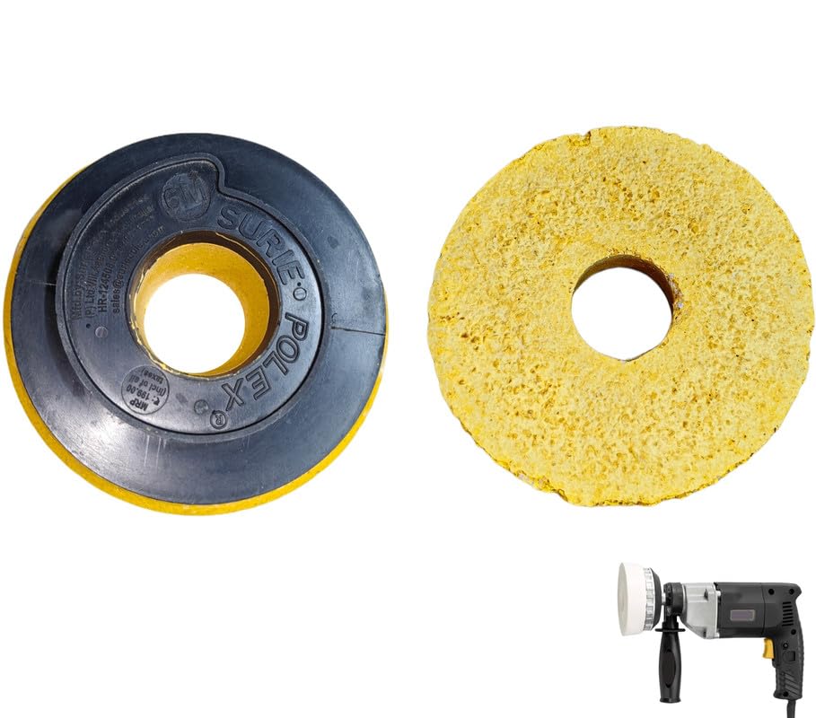 Surie Polex Round Synthetic No. 6 Abrasives for Marble, Granite, Terrazzo & Stone (Pack of 1) | Synthetic 6M Abrasives-picture-12