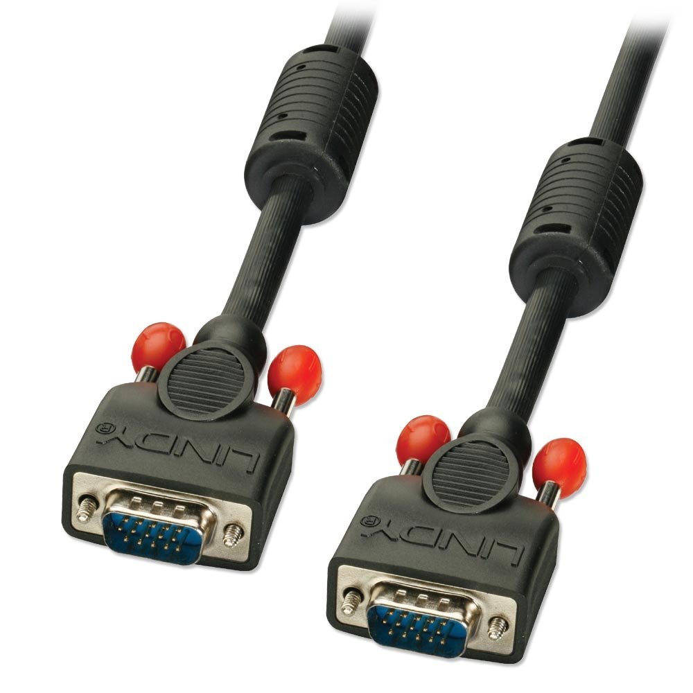 LINDY 30m Premium VGA Monitor Cable, Black
