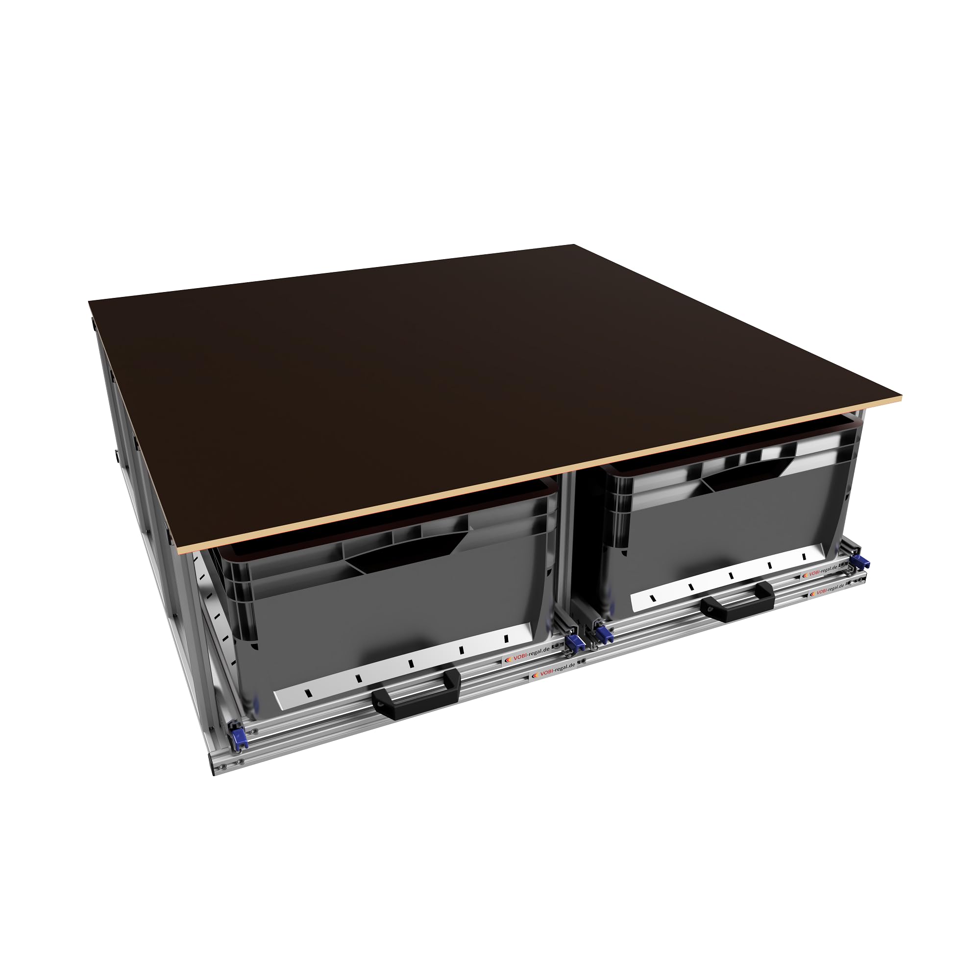 Heckauszug Kastenwagen Doppelauszug, Ablagefläche, 952x908 mm, 100 kg