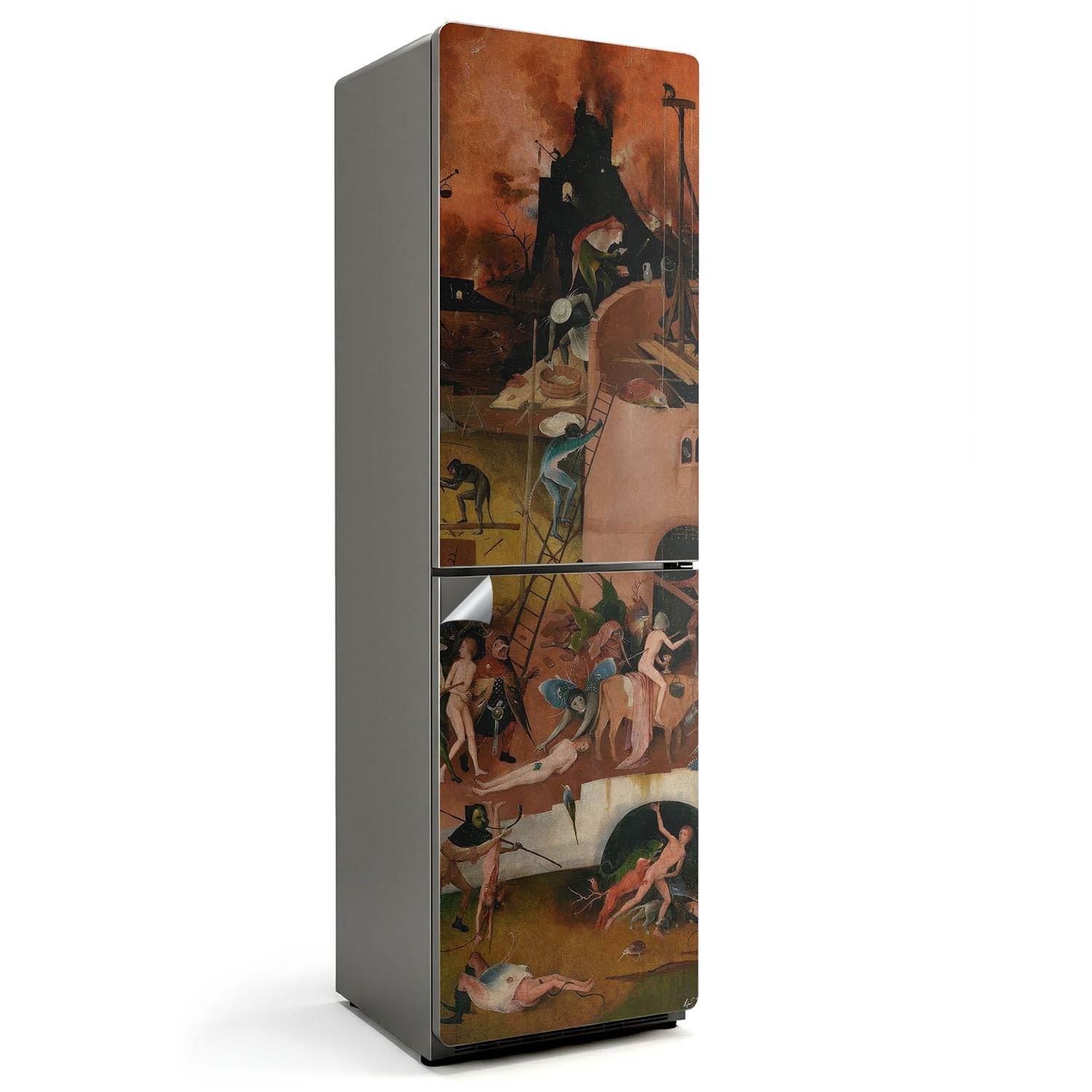 Stickers pour réfrigérateur 60x205 cm couvrant déco cuisine autocollant