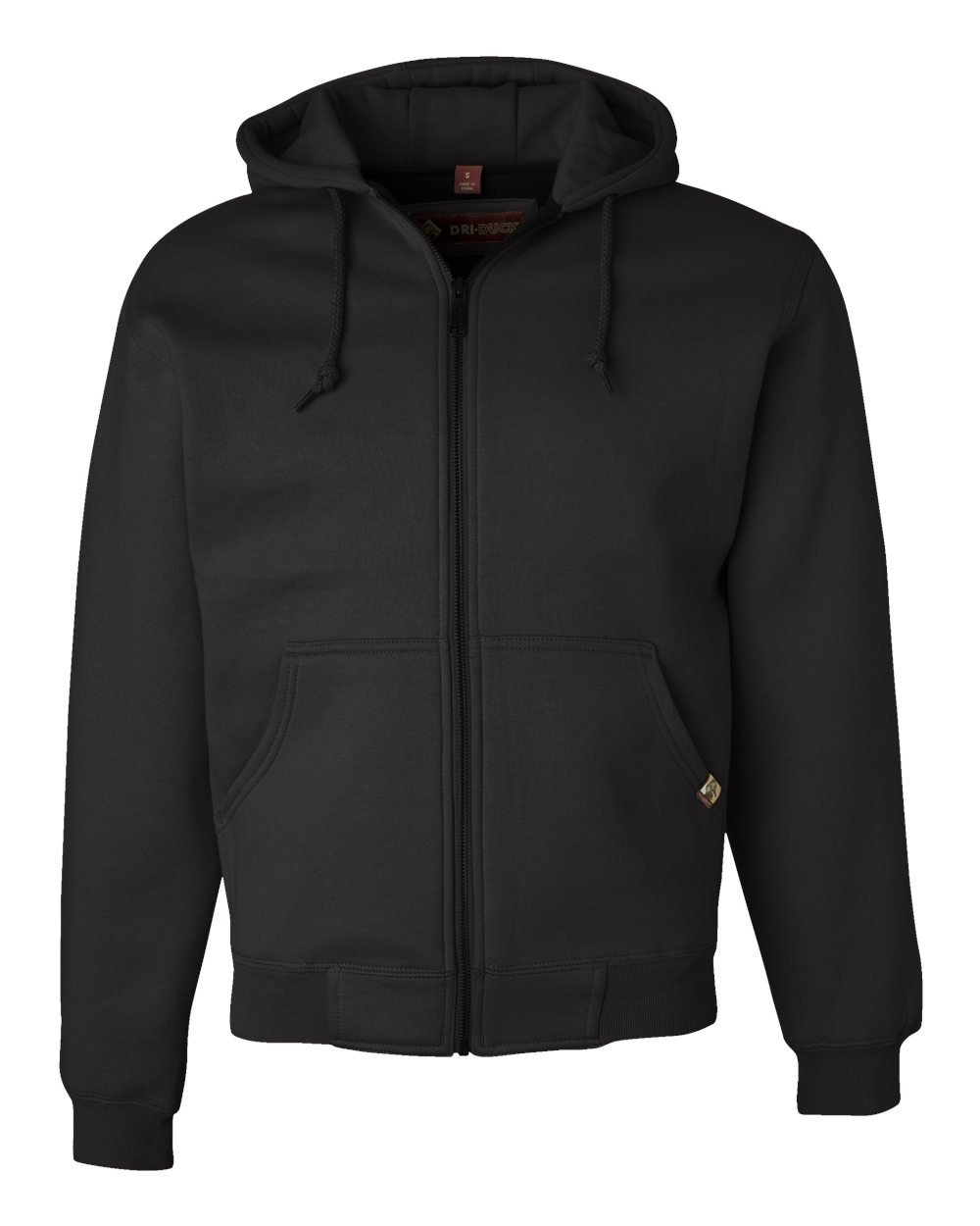 7033 Dri Duck Adult Crossfire Thermal-Lined Fleece Jacket (Black) (XL)