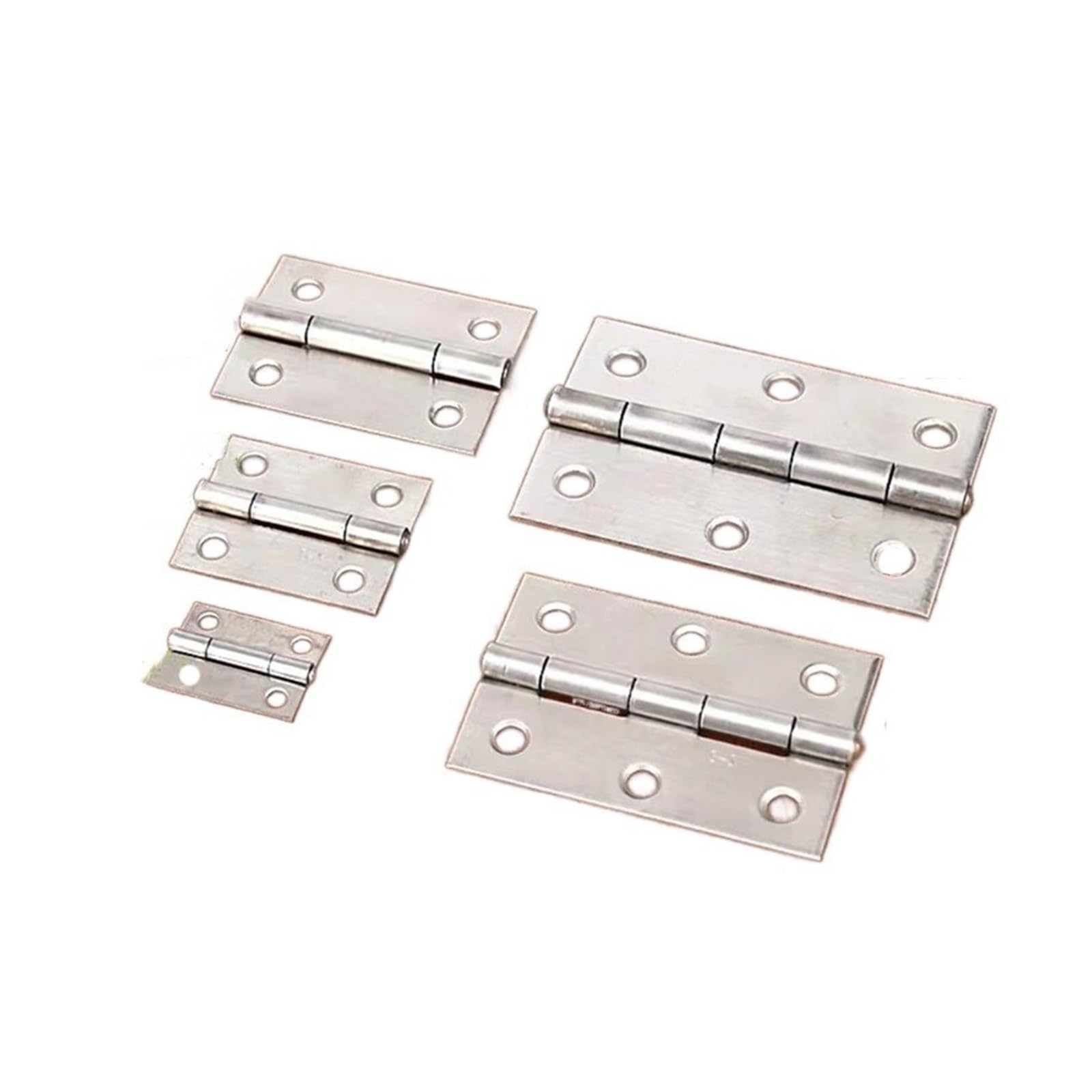Minibisagra Bisagra pequeña Bisagras de acero inoxidable de 1/1, 5/2/2, 5/3 pulgadas, Conector de puerta, cajón, estantería, ventana, conector for gabinete, herrajes for muebles(2pcs 2.5 Inch)