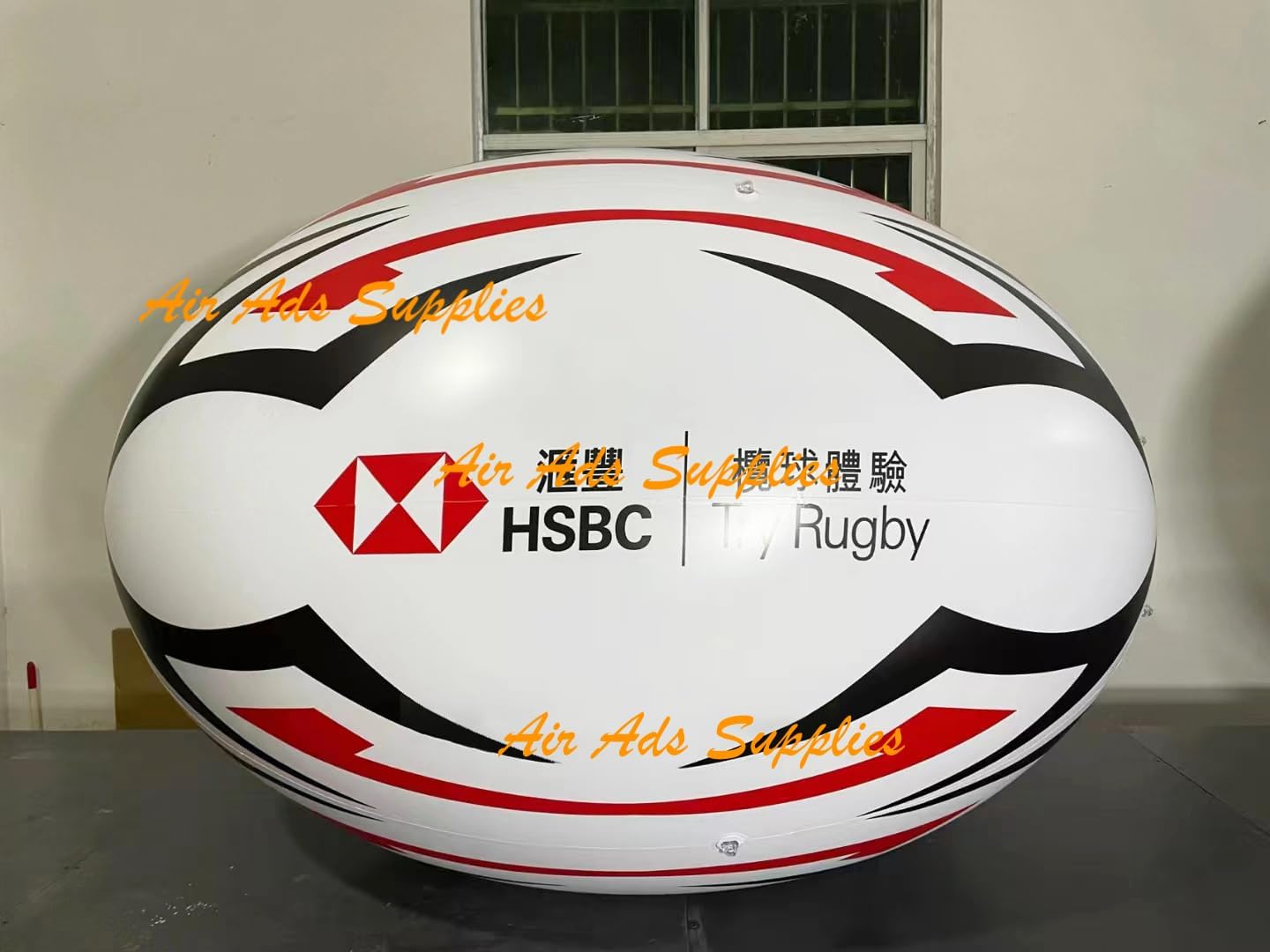 Giant Inflatable Football Flying Huge Soccer for Advertising Promotion Event Celebration; Free Logo Print (13ft (4M))