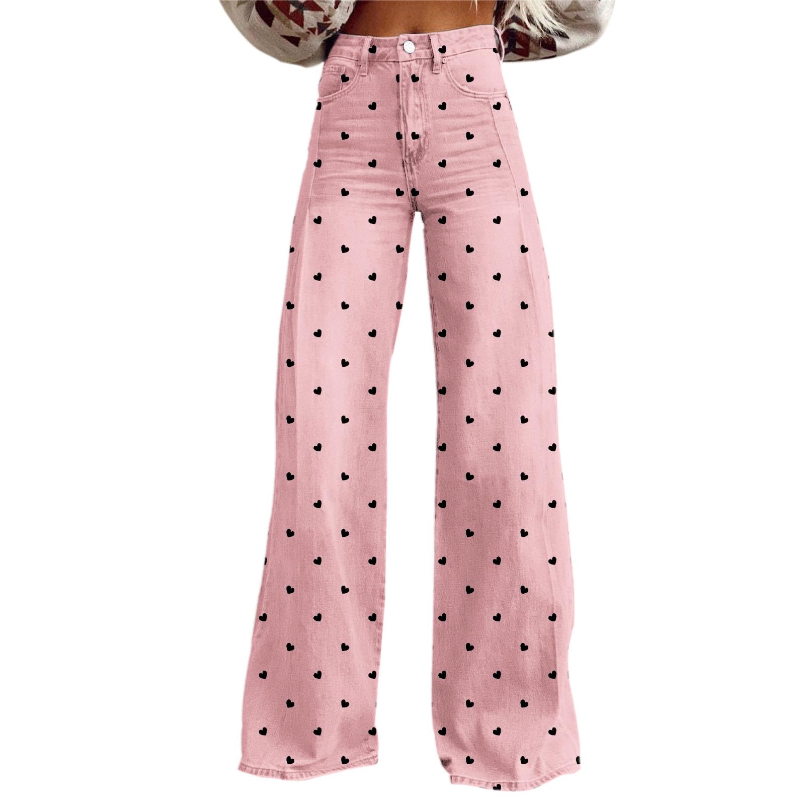 DGZTWLL - Pantaloni da donna casual a gamba larga, con tasche, vestibilità morbida, comfort per spiaggia, vacanze, uscite quotidiane