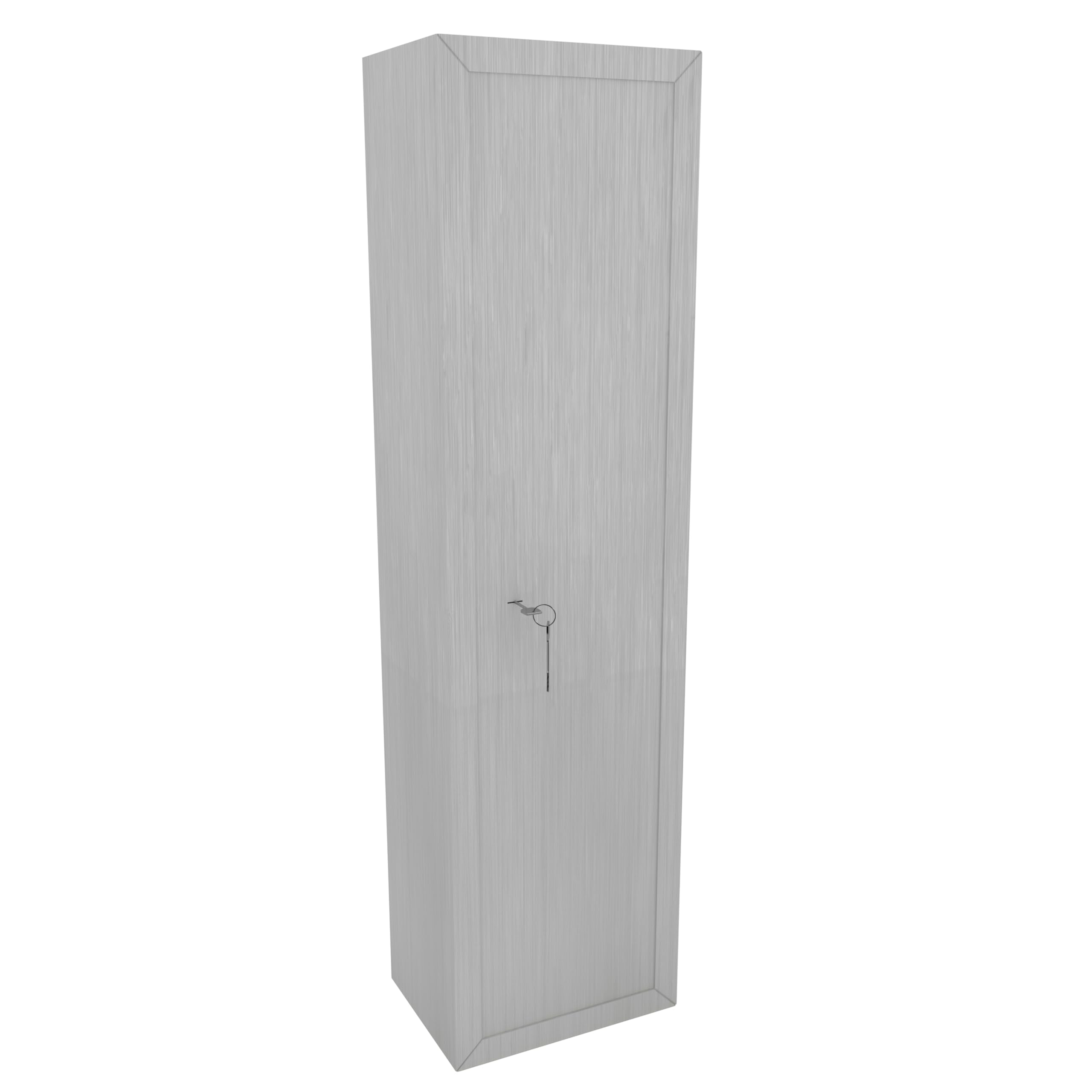 Armadio Portafucili Armi Blindato Fuciliera In Acciaio Con Cassetto Tesoretto Con Serratura E Chiave A Doppia Mappa Cassaforte Sicura Grigio Effetto Legno Galveston 148 x 34 x 28 cm (5 Posti)