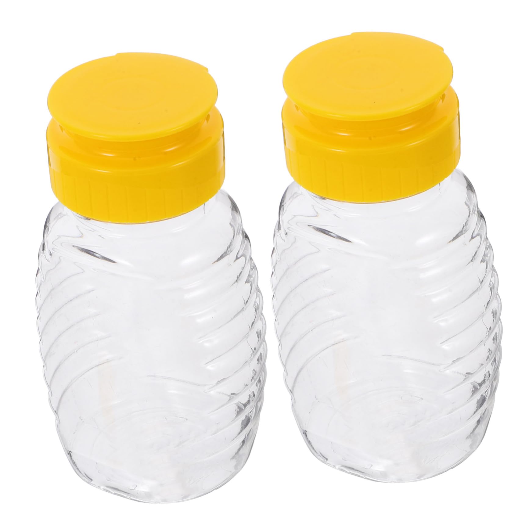 Garneck 108ml Refillable Honey Dispenser Bottle Leak Proof Squeeze Honey Jar for Kitchen Use Beehive Pot