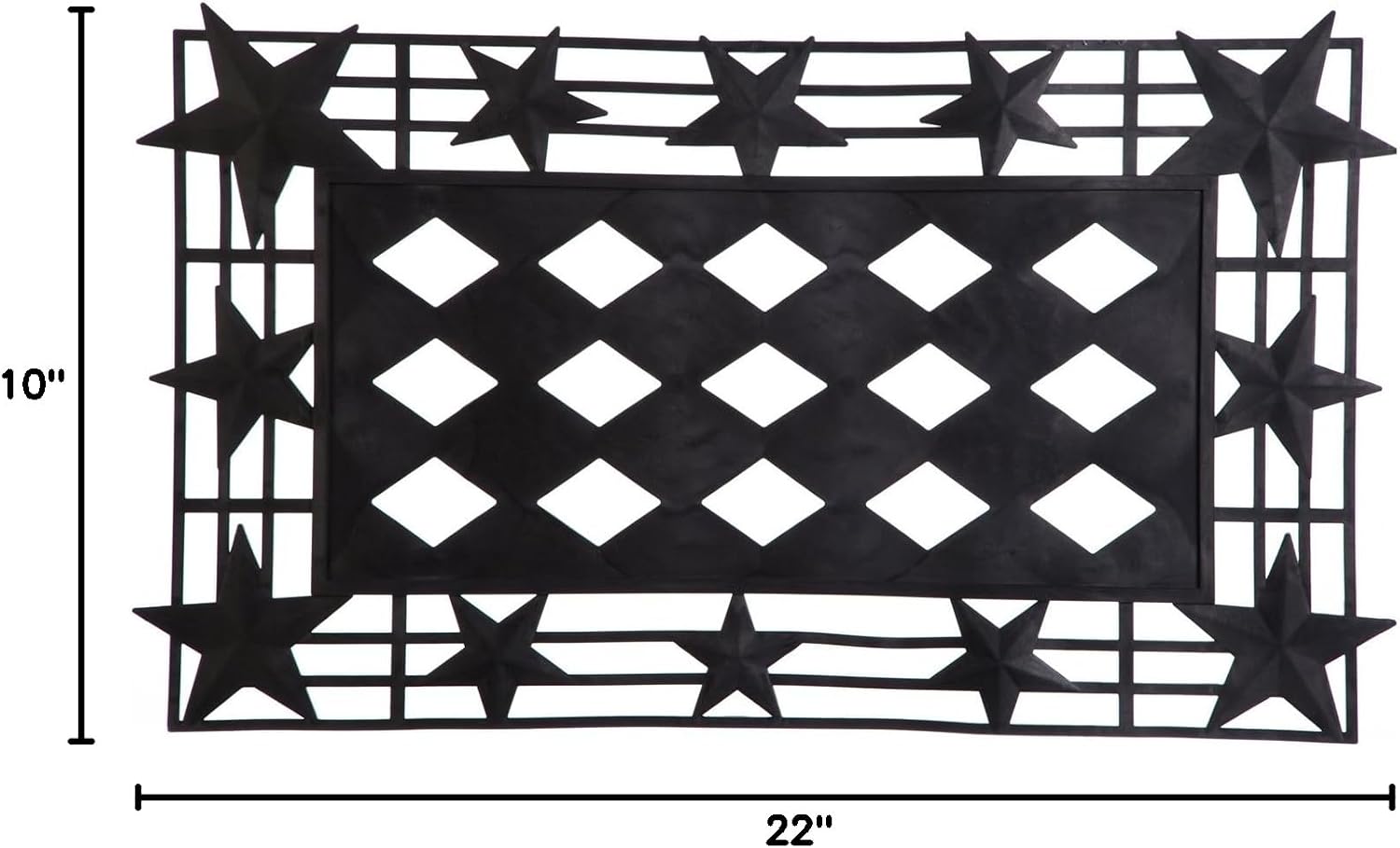 Evergreen Flag Indoor Outdoor Patriotic 4th of July Bundle Set of 4 - Door Hanger Door Decor Truck Sassafras Doormat Frame and Sassafras Insert