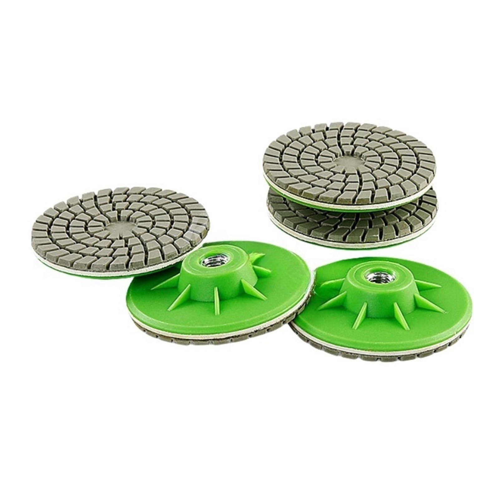 Polerująca tarcza szlifierki stołowej, 3" 80mm Tarcza polerska na mokro i sucho Ścierniwo do szlifowania marmuru, granitu, betonu, blatów, kamienia, polerowania krawędzi(10 Pcs)