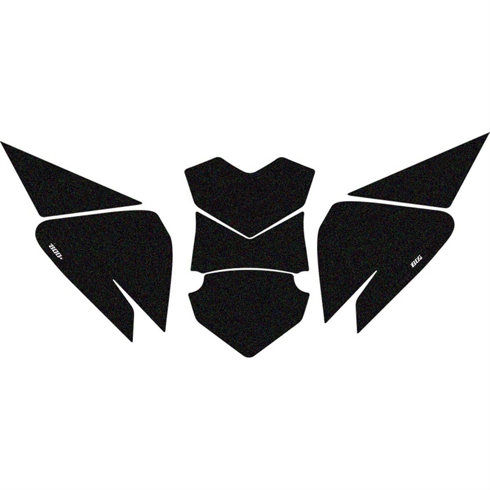 for F800GS/ADV F 800GS 800 GS Motorcycle Non-Slip Fuel Tank Stickers Waterproof Pad Rubber Sticker Carbon-Look(Gold)