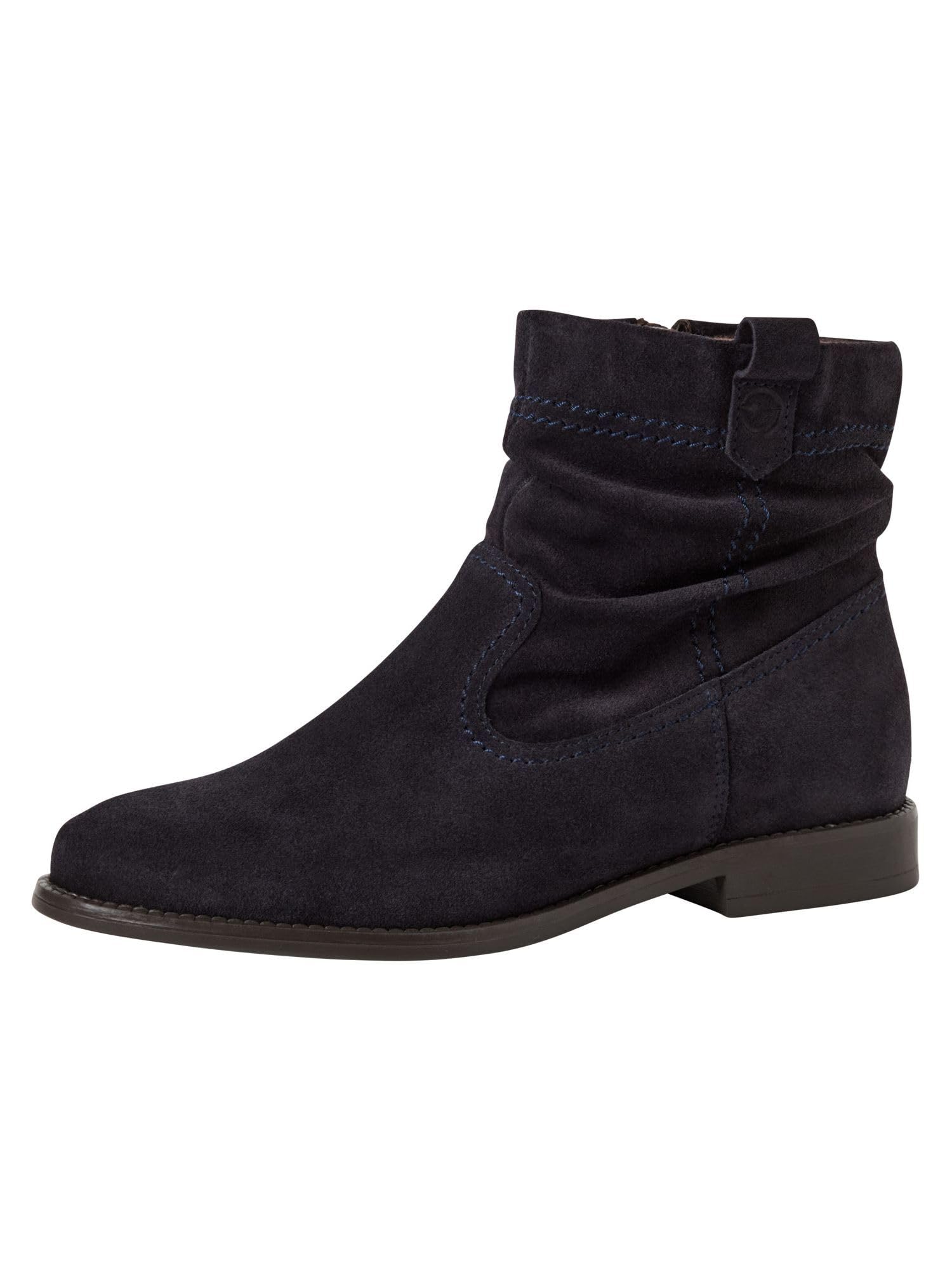 Tamaris Women's Flat Boots, navy, 39 EU